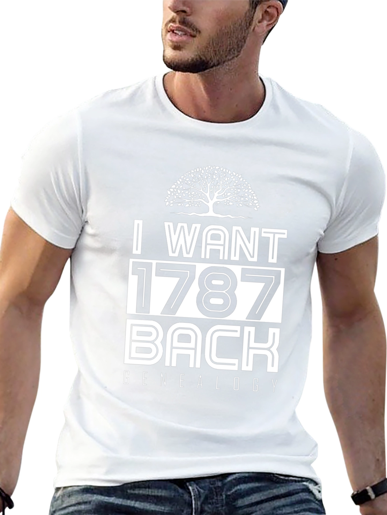 I Want 1787 Back Genealogy T-Shirt