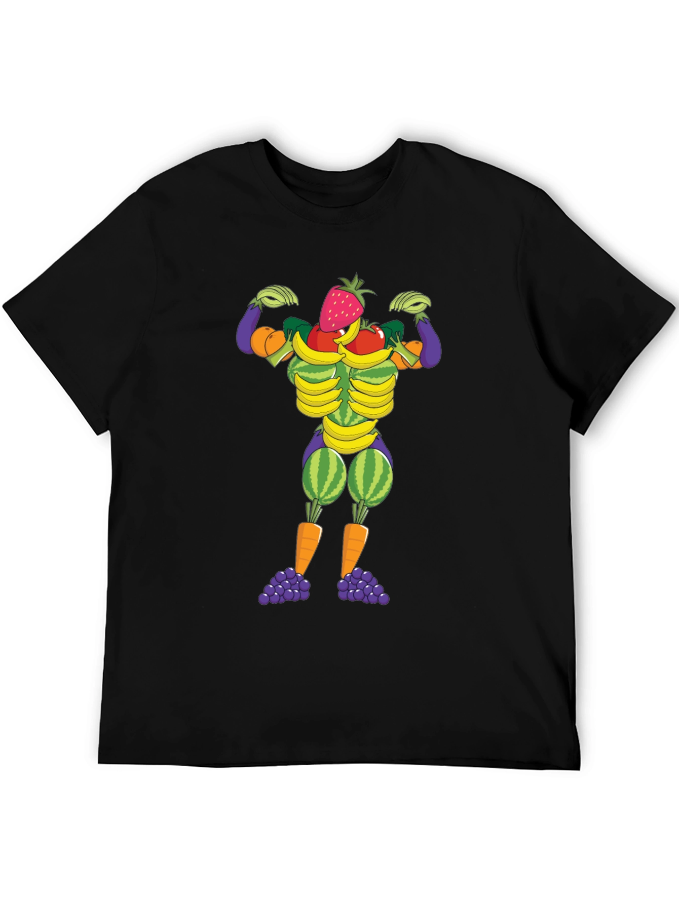 Fruit & Veggie Muscle Man Graphic Tee