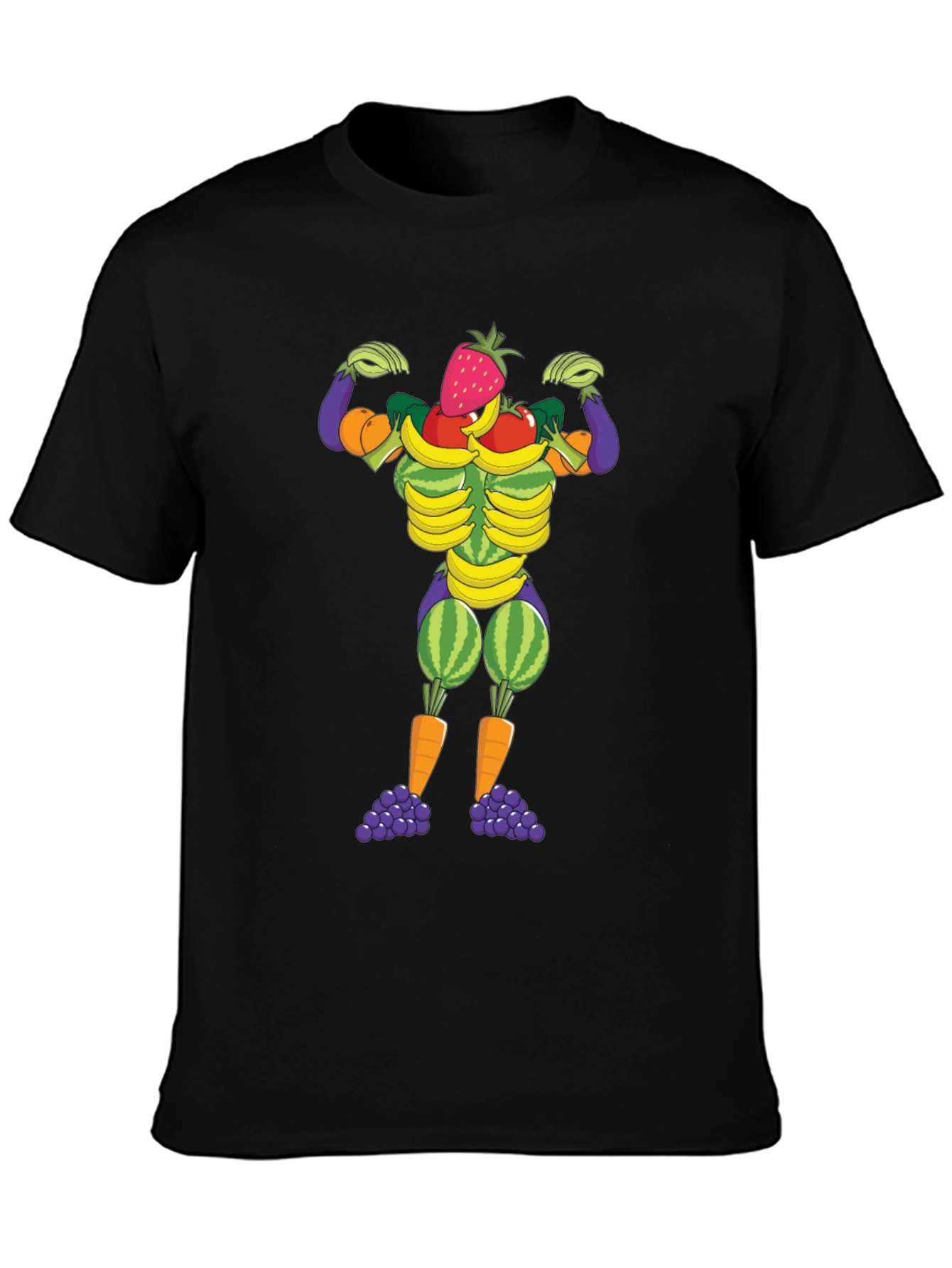 Fruit & Veggie Muscle Man Graphic Tee