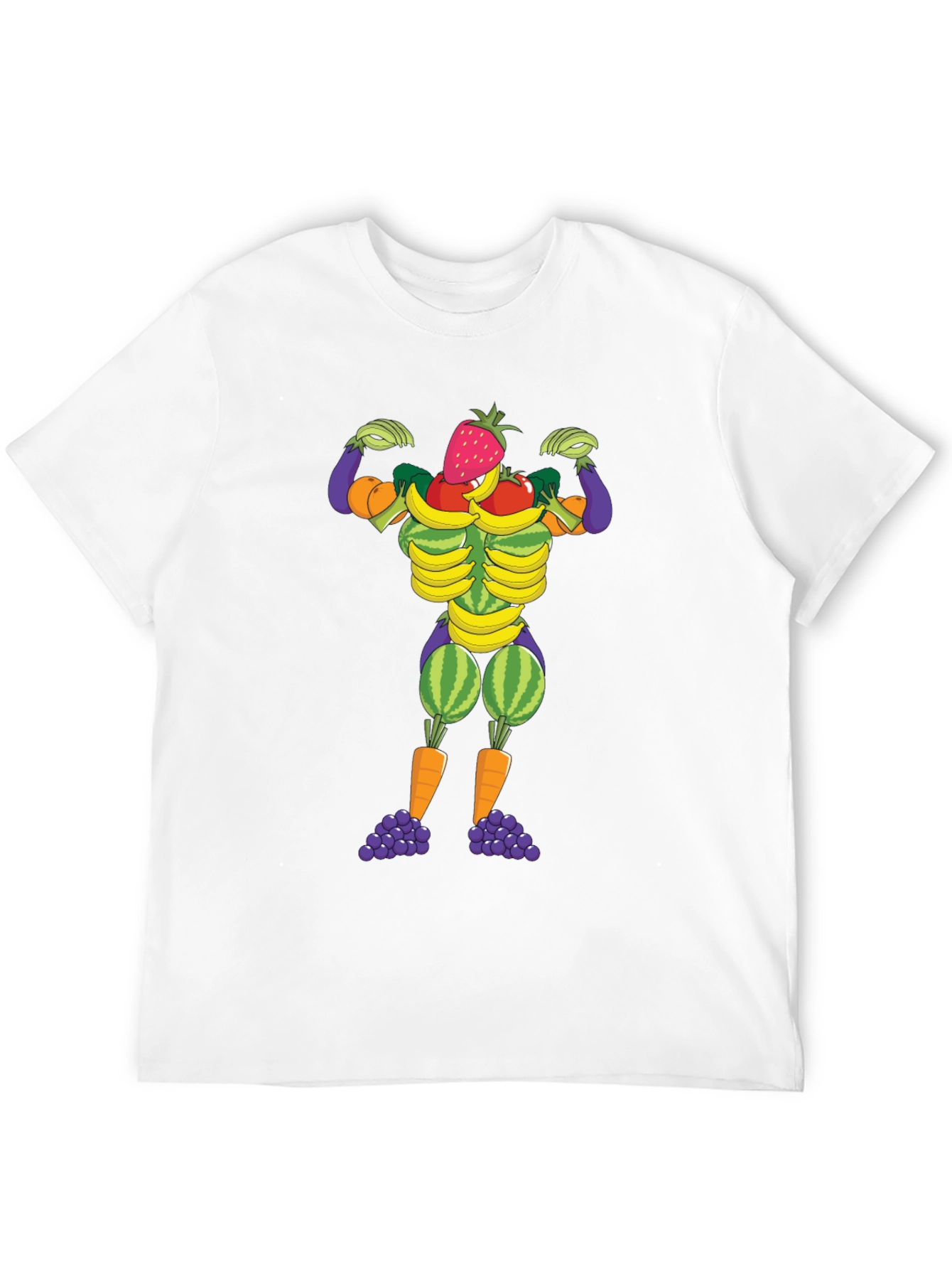 Fruit & Veggie Muscle Man Graphic Tee