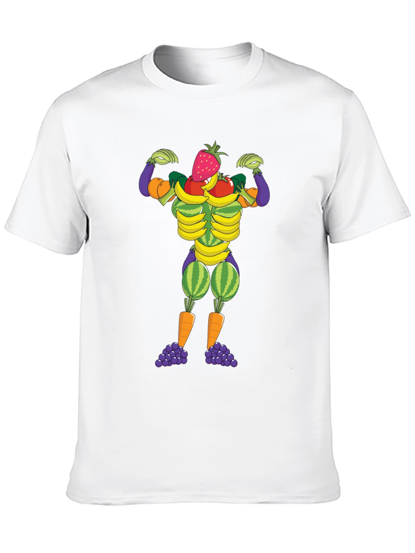 Fruit & Veggie Muscle Man Graphic Tee