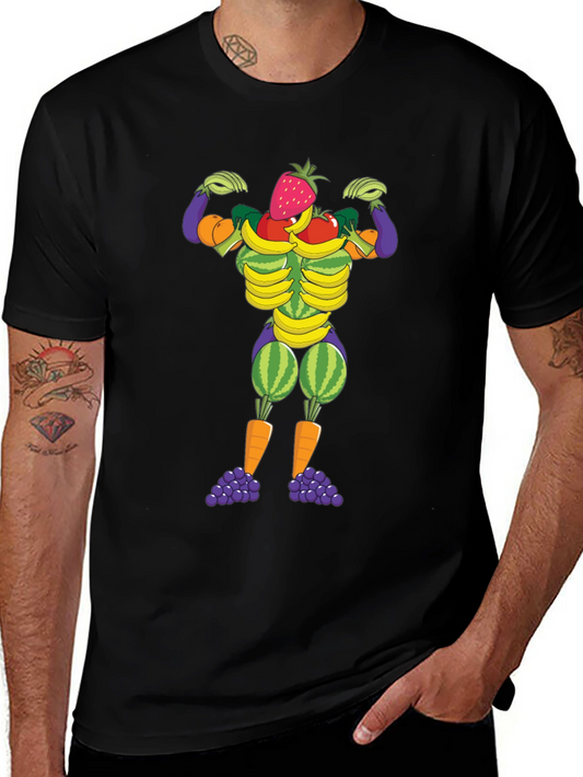 Fruit & Veggie Muscle Man Graphic Tee