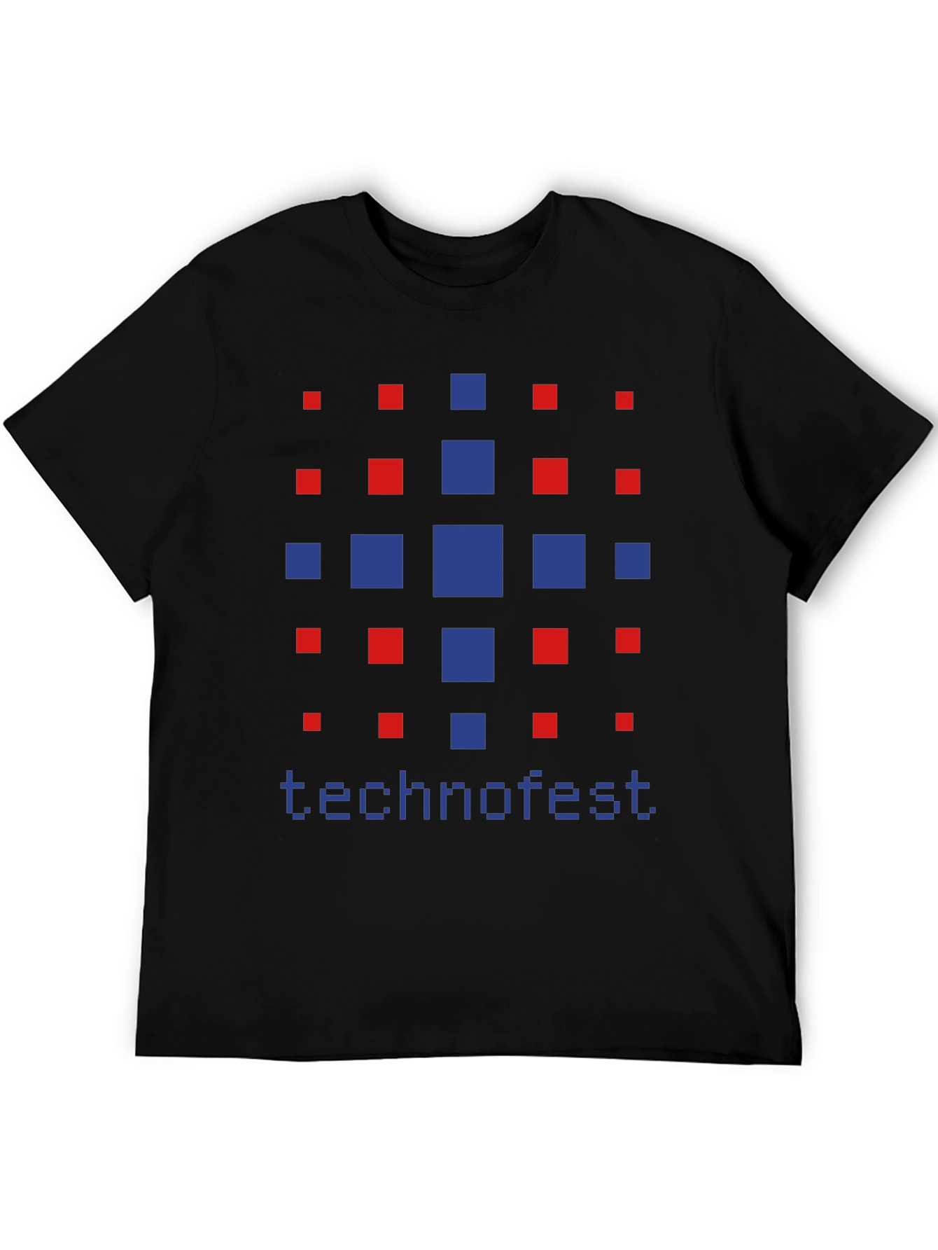 Technofest Graphic Tee - Pixelated Design Soft Cotton Blend
