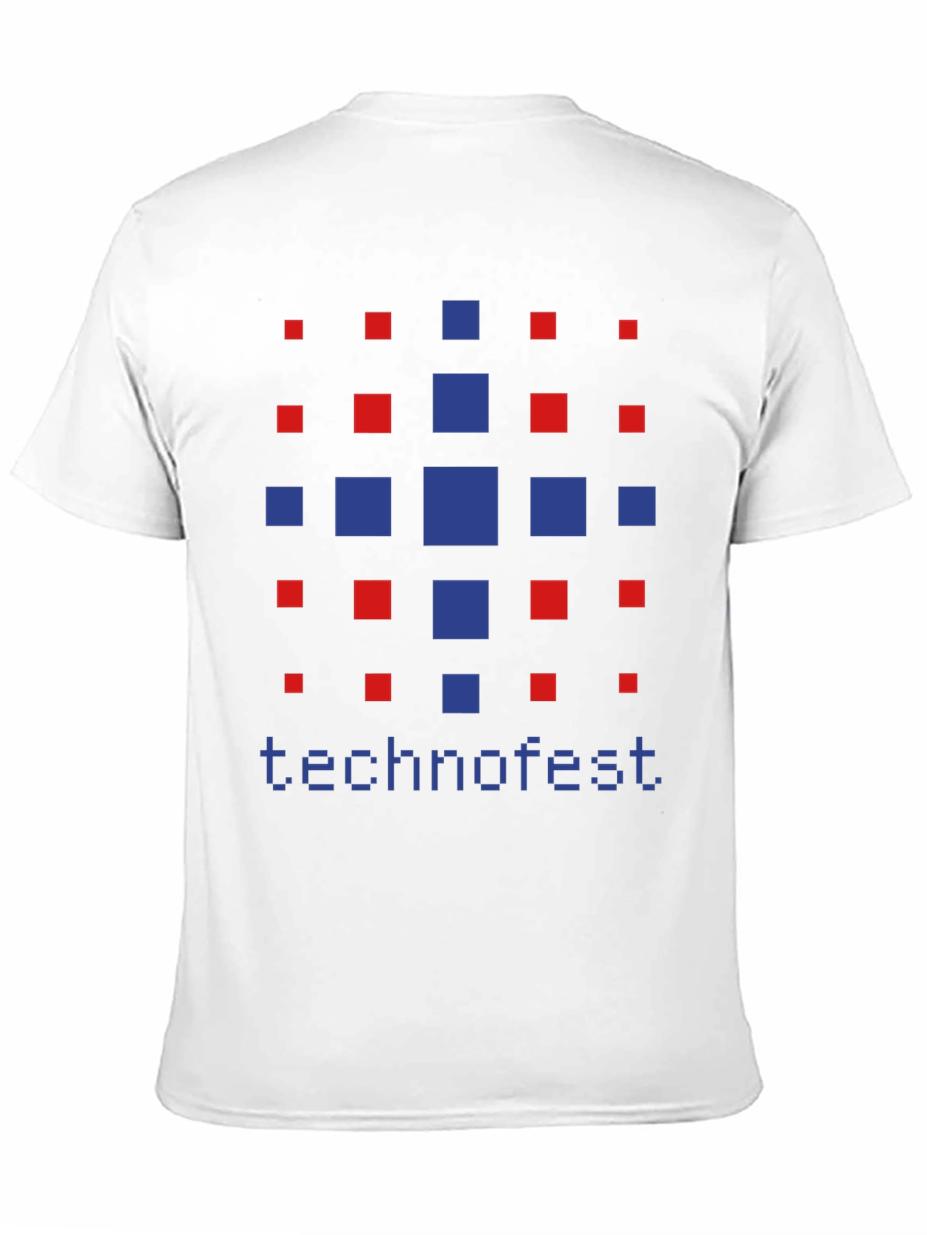 Technofest Graphic Tee - Pixelated Design Soft Cotton Blend