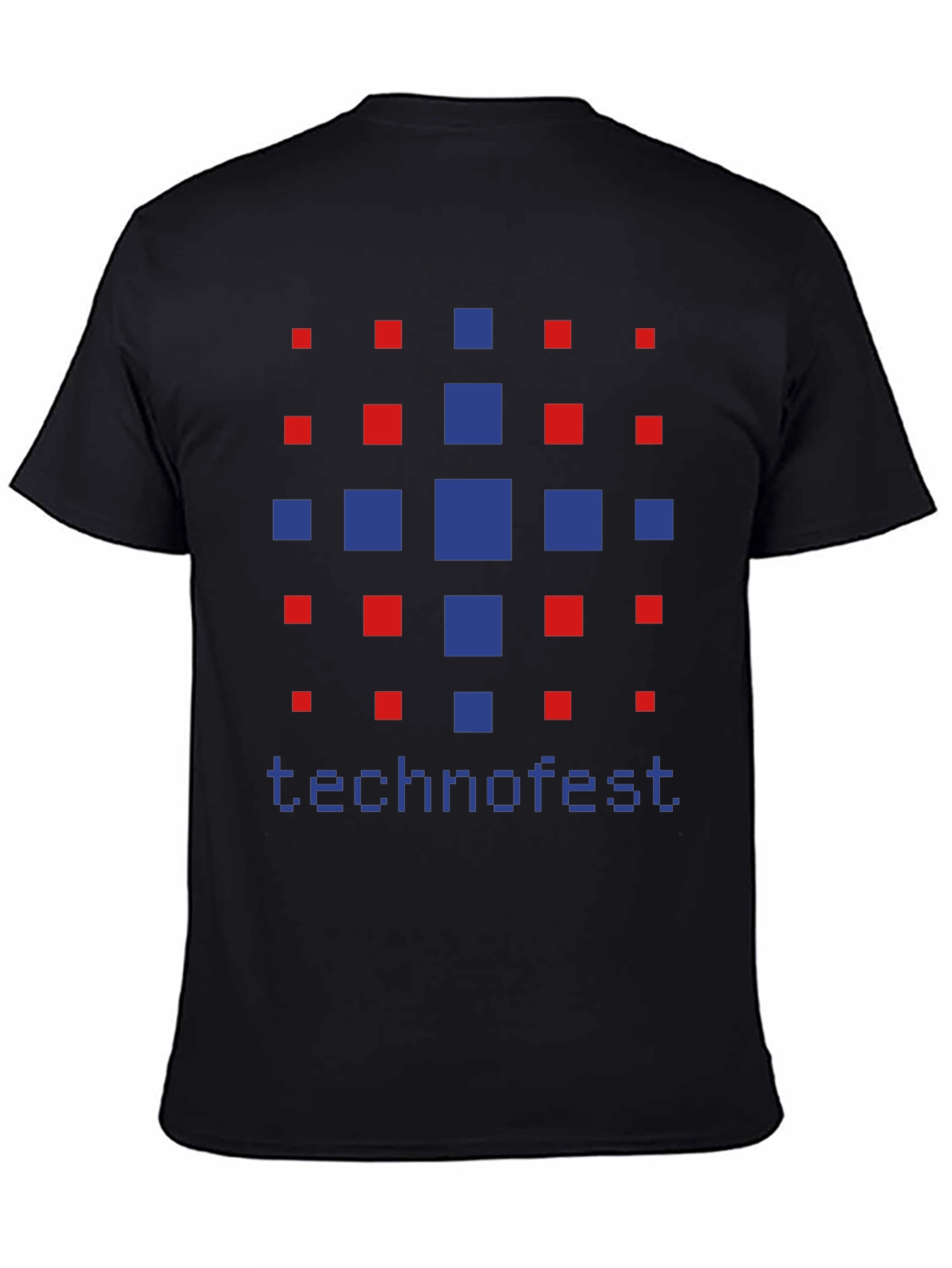 Technofest Graphic Tee - Pixelated Design Soft Cotton Blend