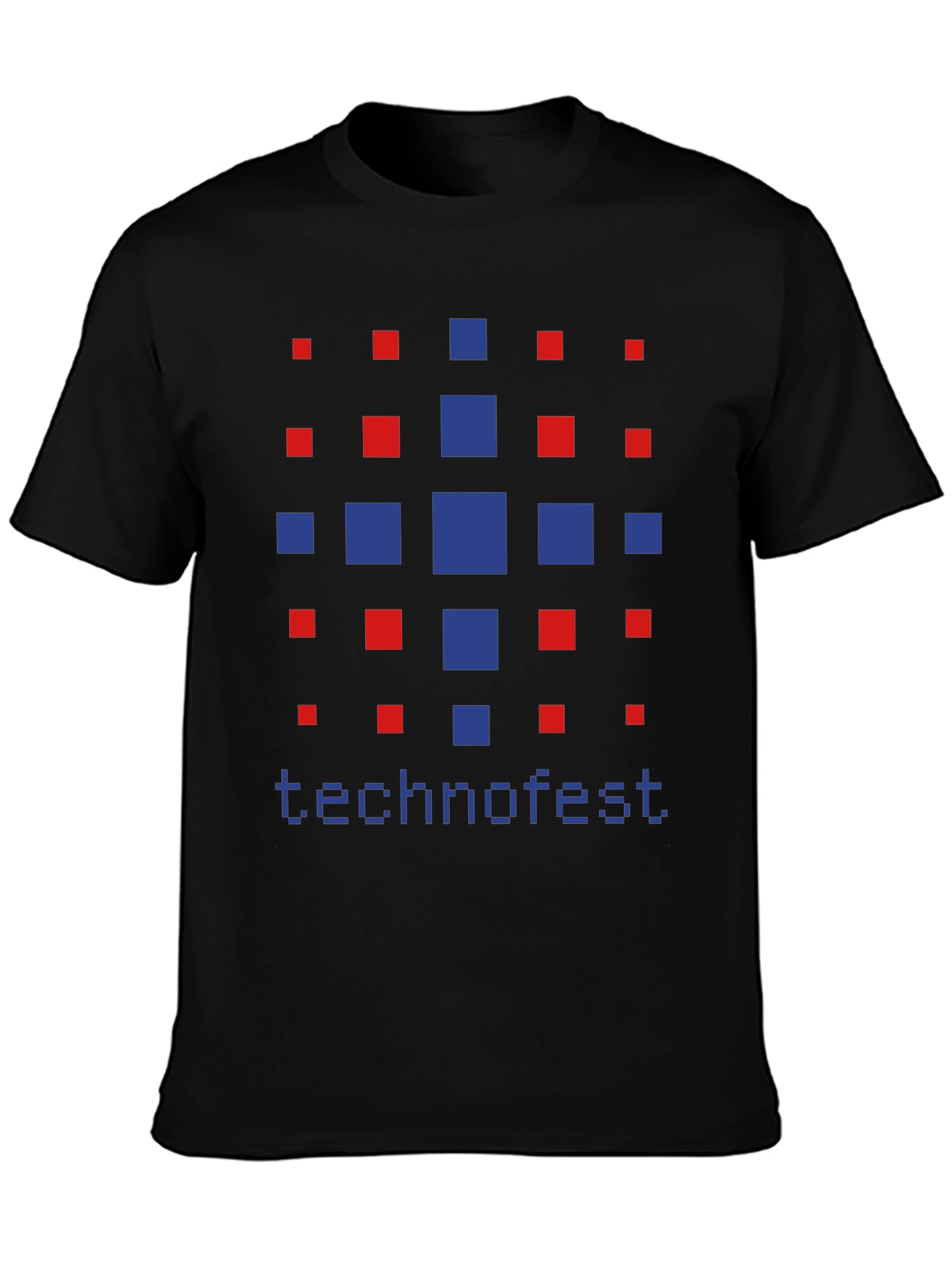 Technofest Graphic Tee - Pixelated Design Soft Cotton Blend
