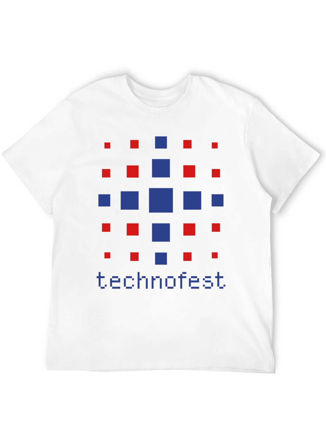 Technofest Graphic Tee - Pixelated Design Soft Cotton Blend