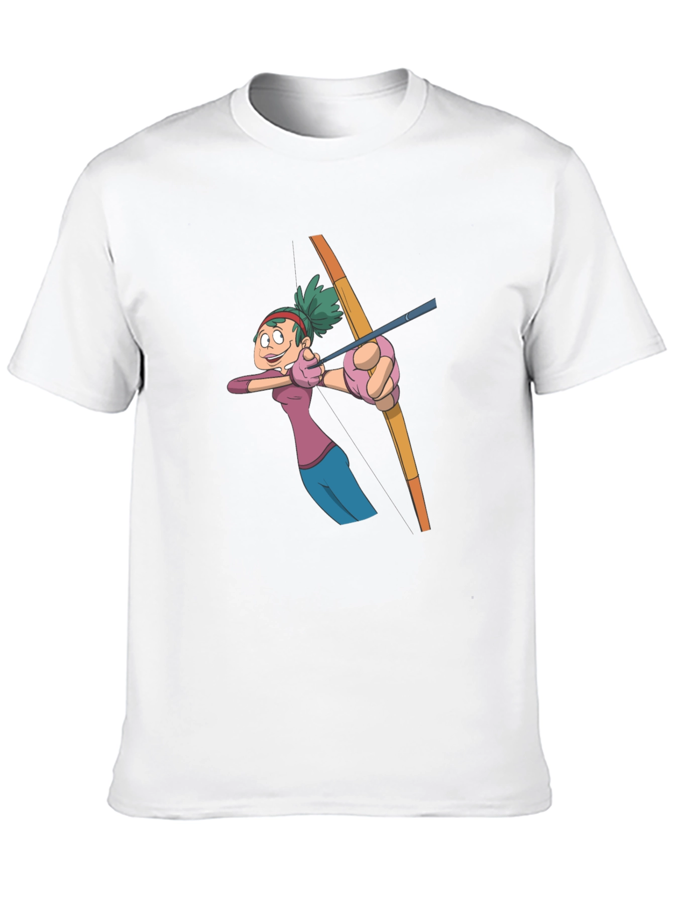 Archer Cartoon Graphic Tee - Black Cotton T-Shirt