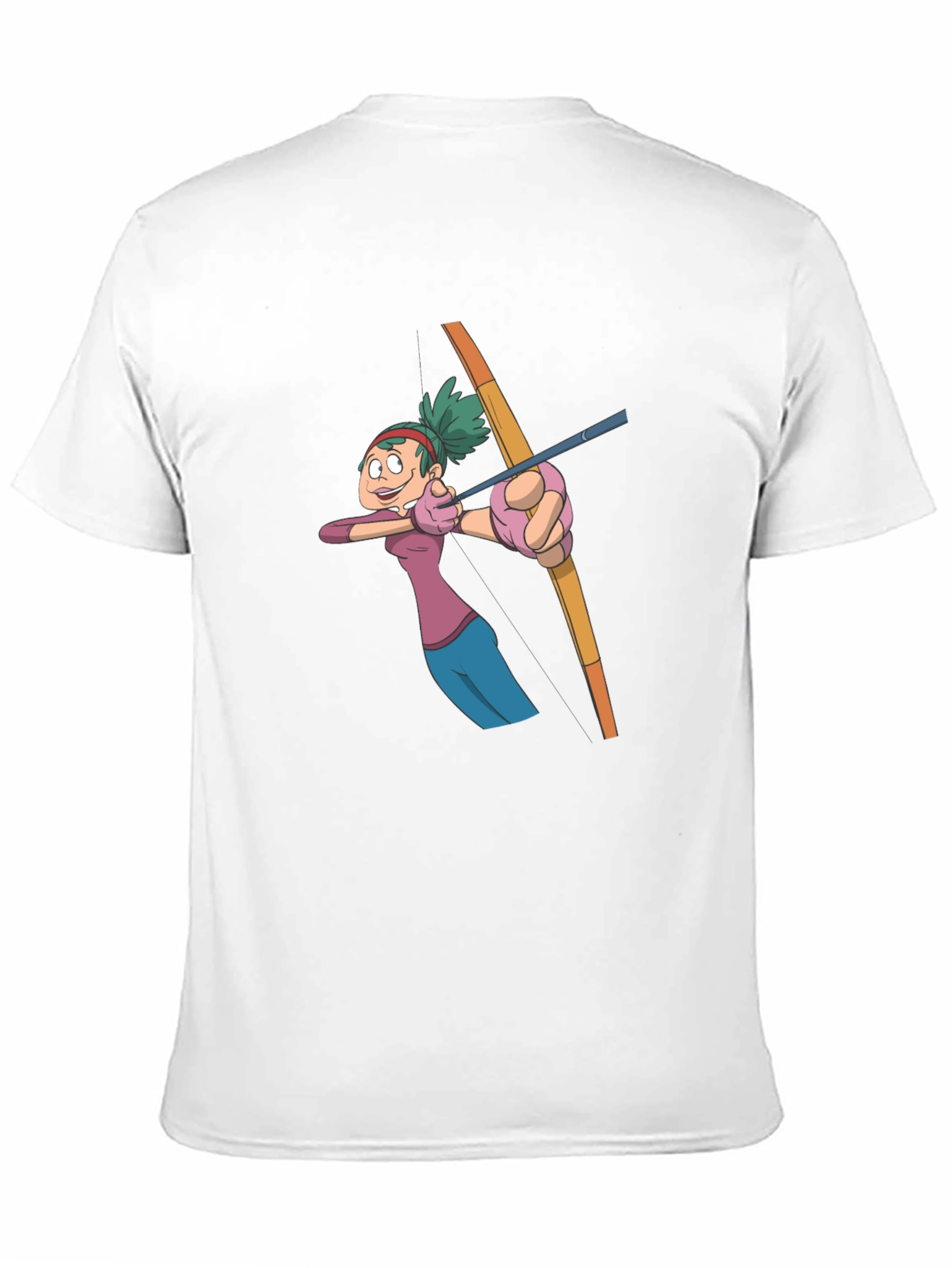 Archer Cartoon Graphic Tee - Black Cotton T-Shirt