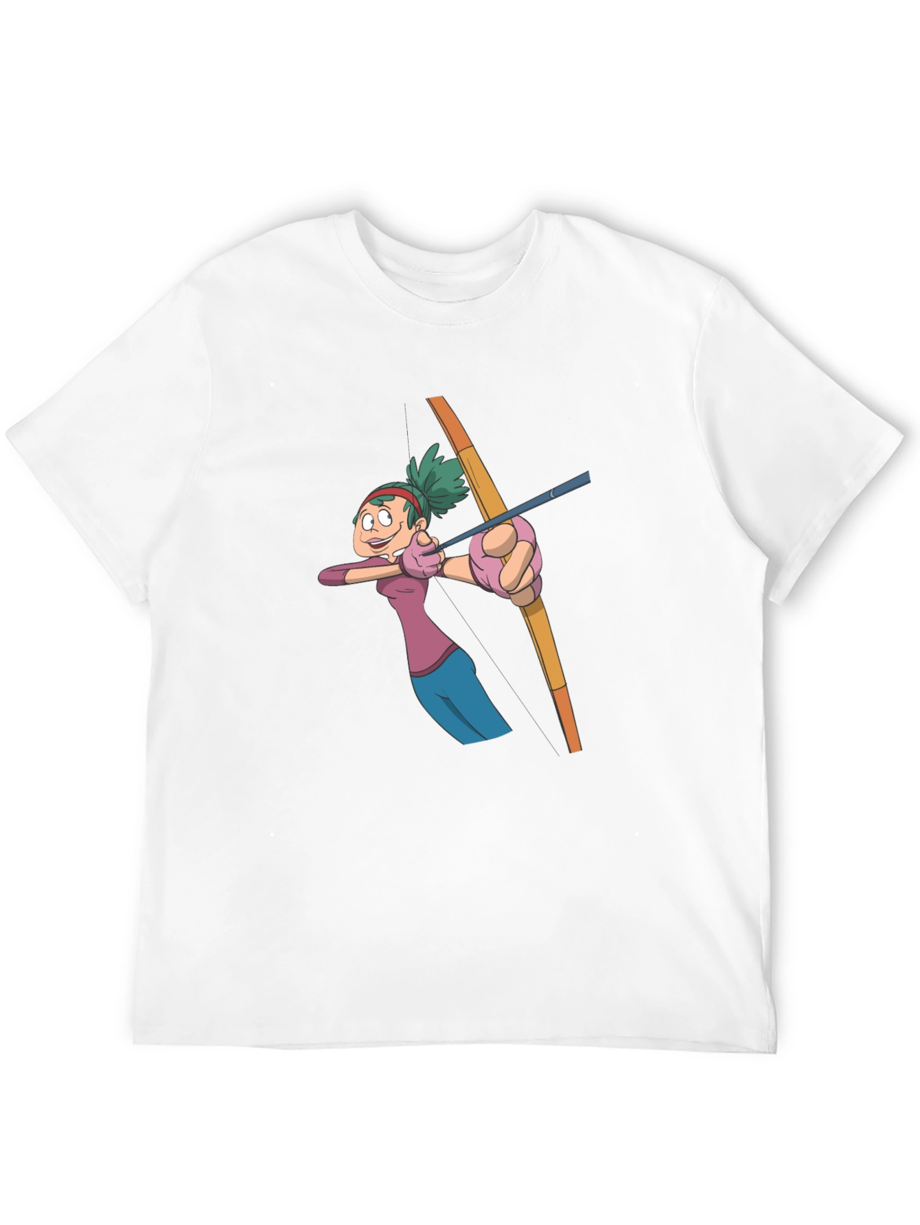 Archer Cartoon Graphic Tee - Black Cotton T-Shirt
