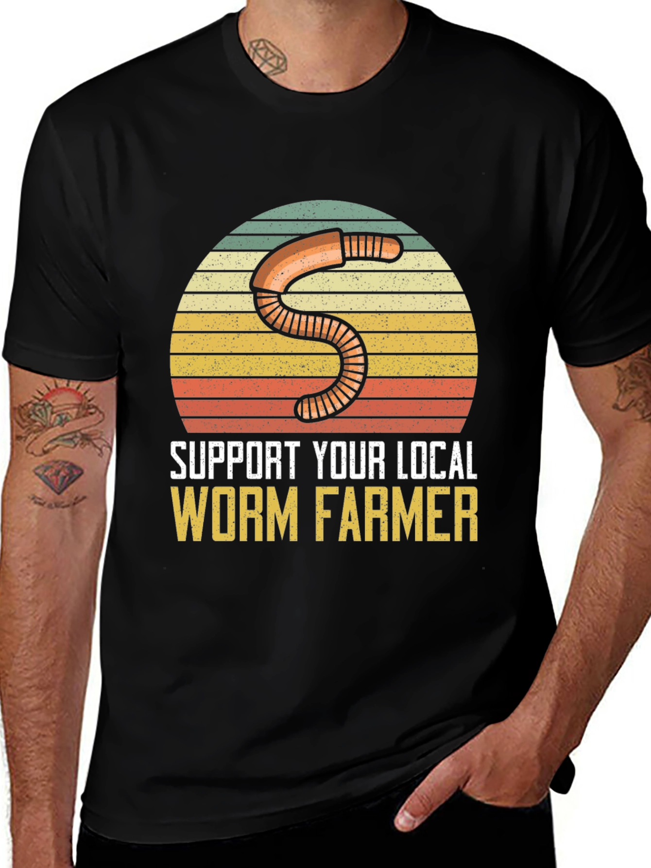 Support Local Worm Farmer T-Shirt