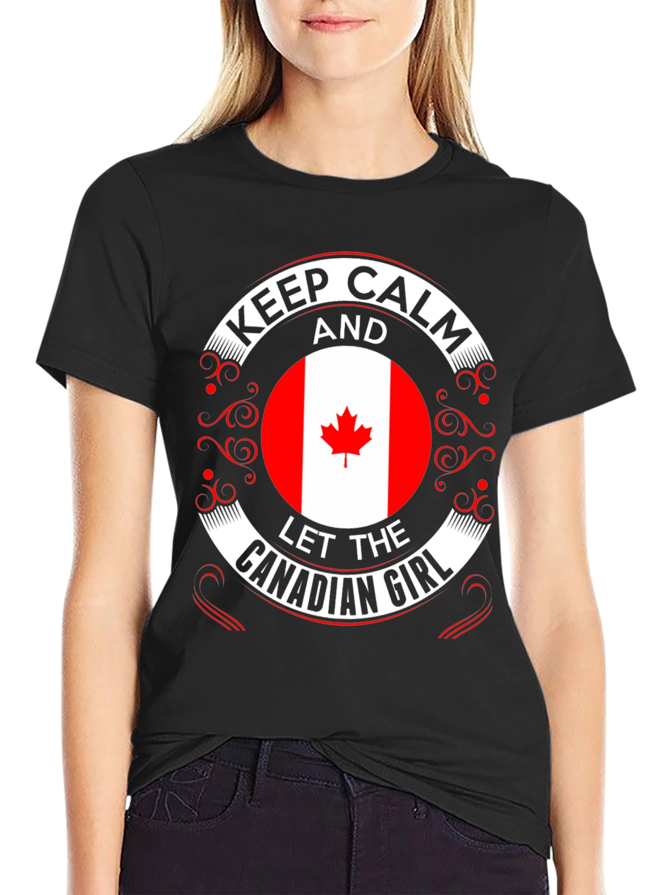 Keep Calm Canadian Girl T-Shirt