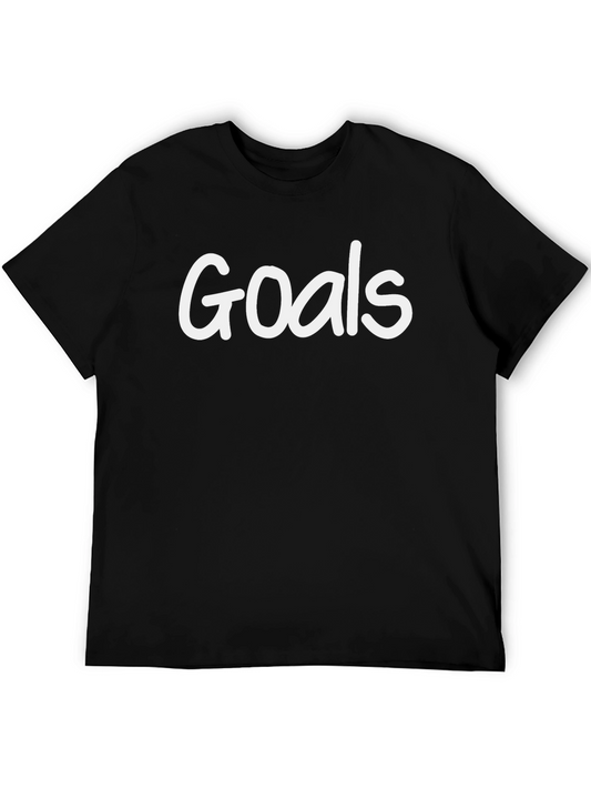 Goals Graphic T-Shirt - Casual Style