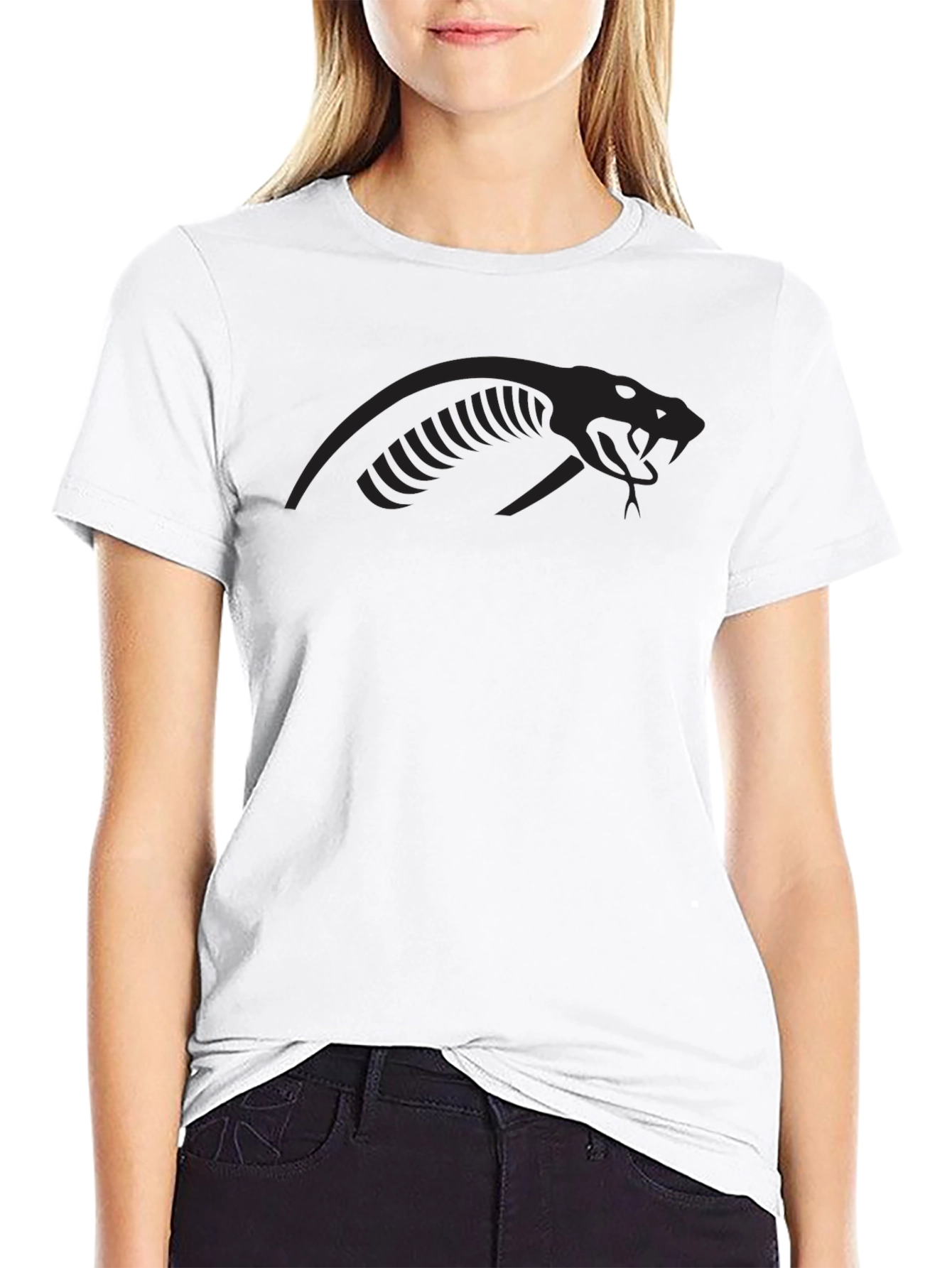 Mens Black Viper Graphic T-Shirt