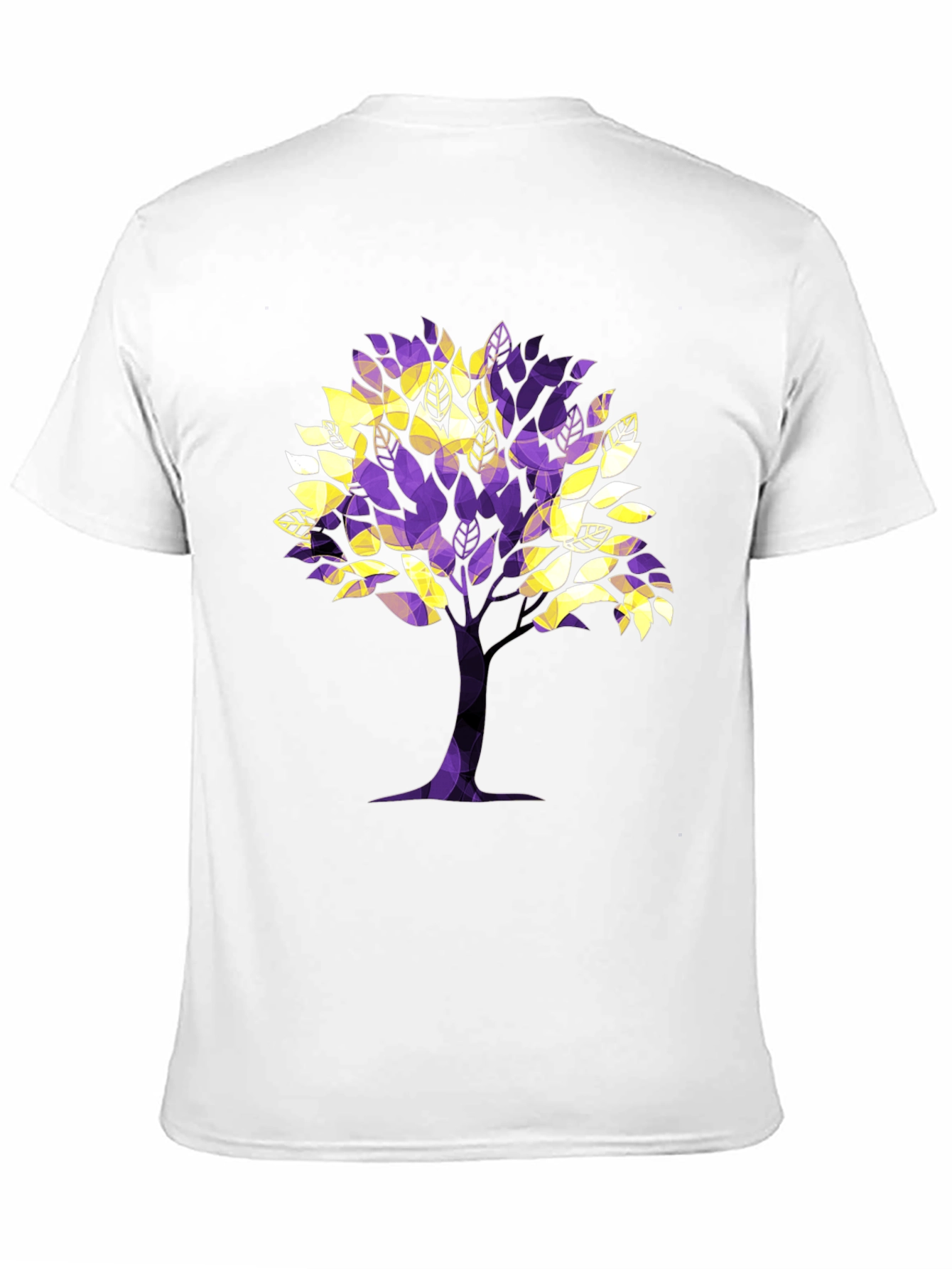 Abstract Tree Graphic Tee - Black