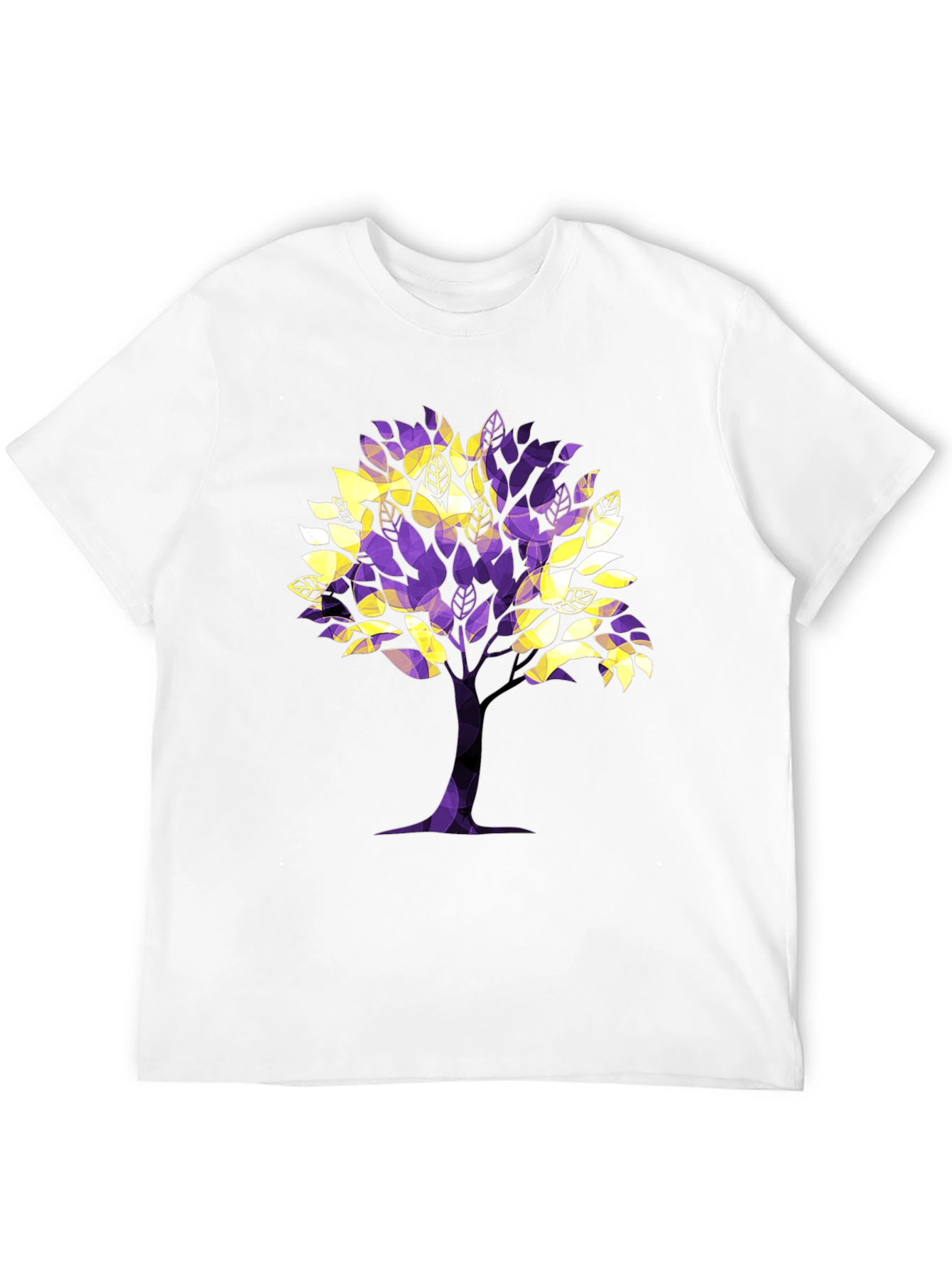 Abstract Tree Graphic Tee - Black