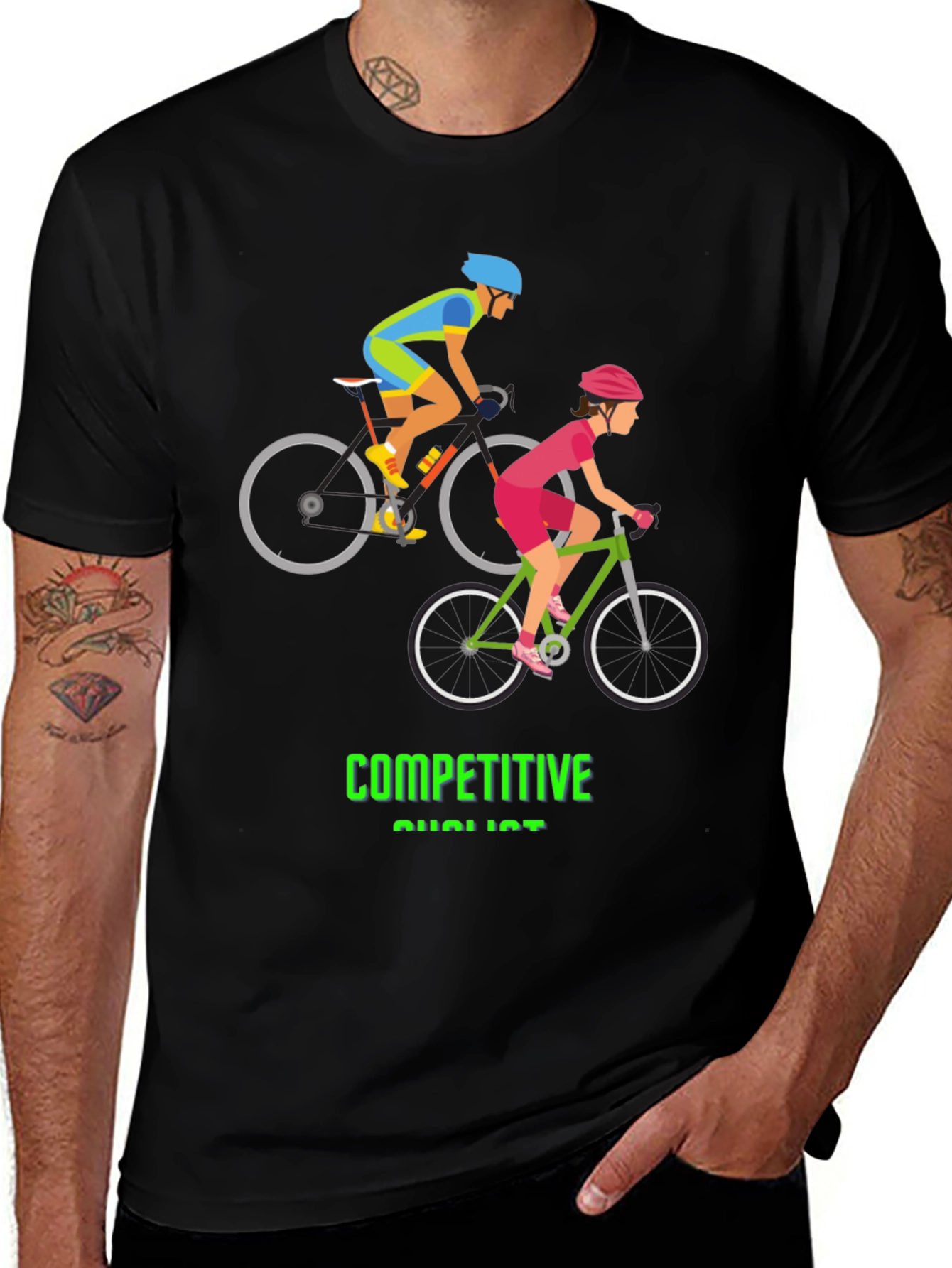 Cycling Enthusiast Graphic T-Shirt