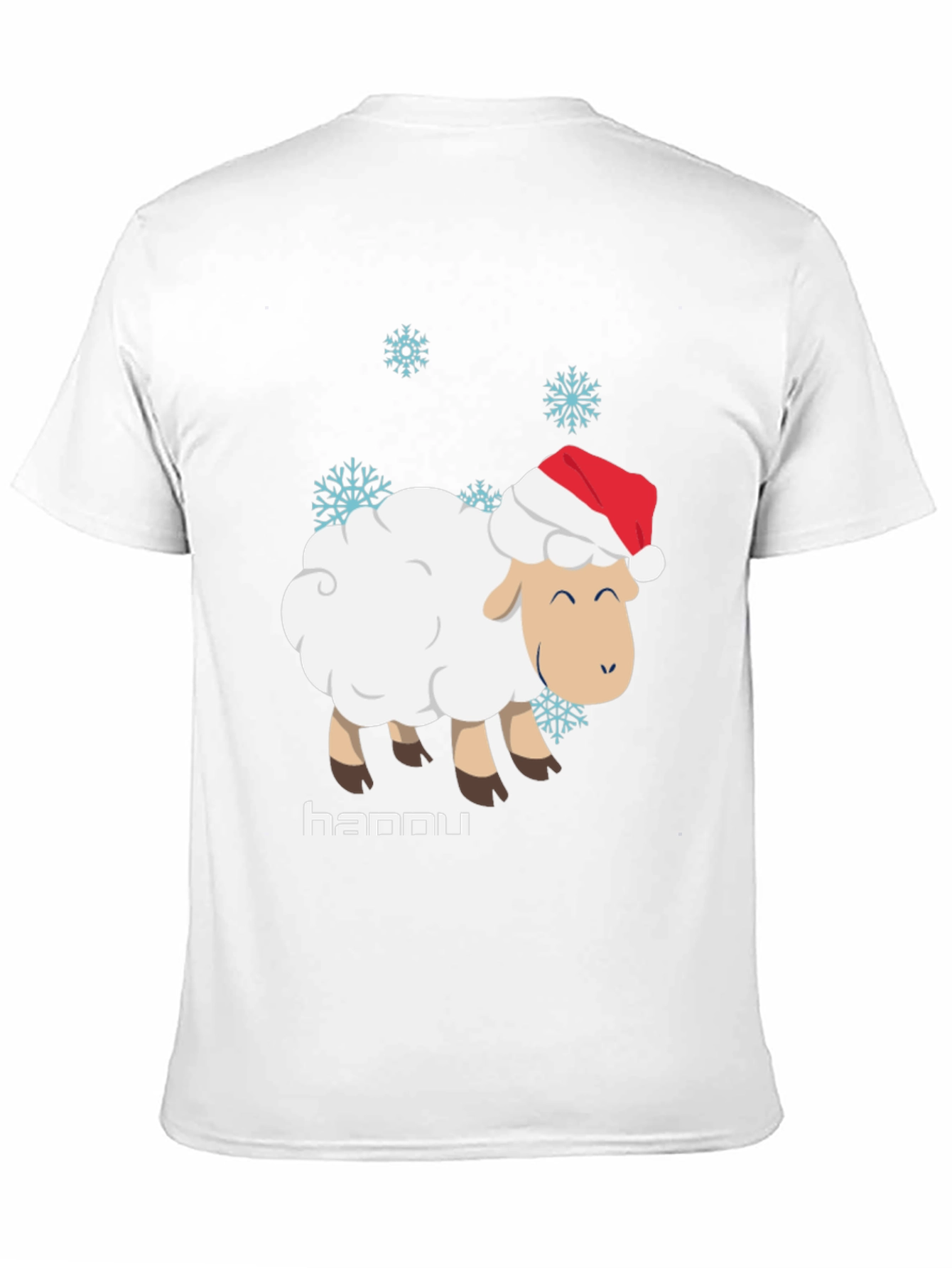 Festive Sheep T-Shirt - Hannu Holiday Design