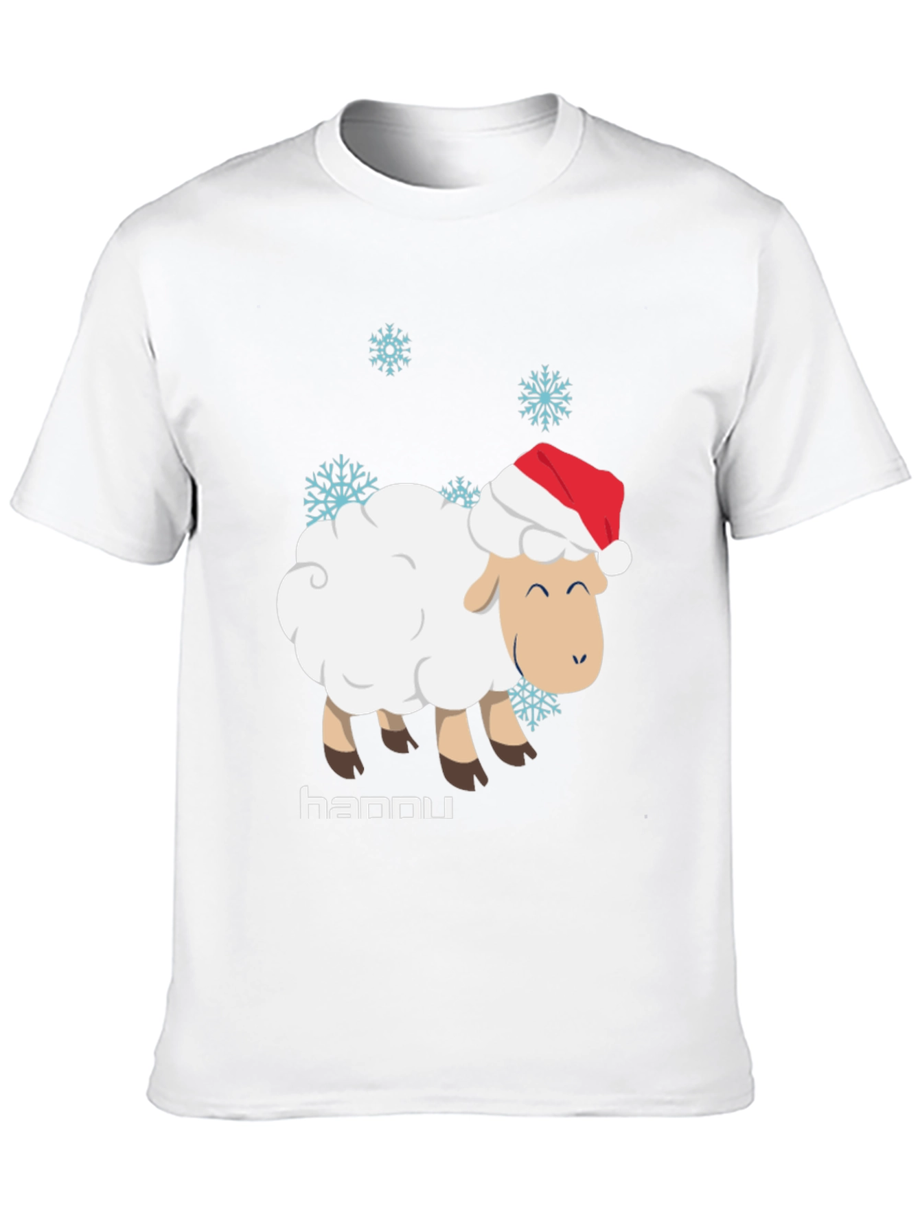 Festive Sheep T-Shirt - Hannu Holiday Design