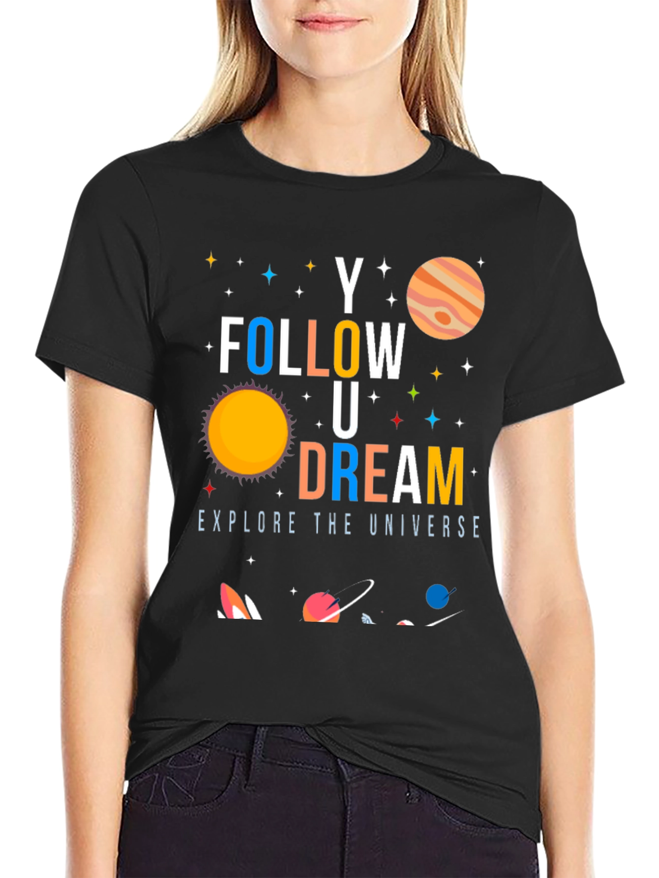 Follow Your Dream Universe Graphic T-Shirt
