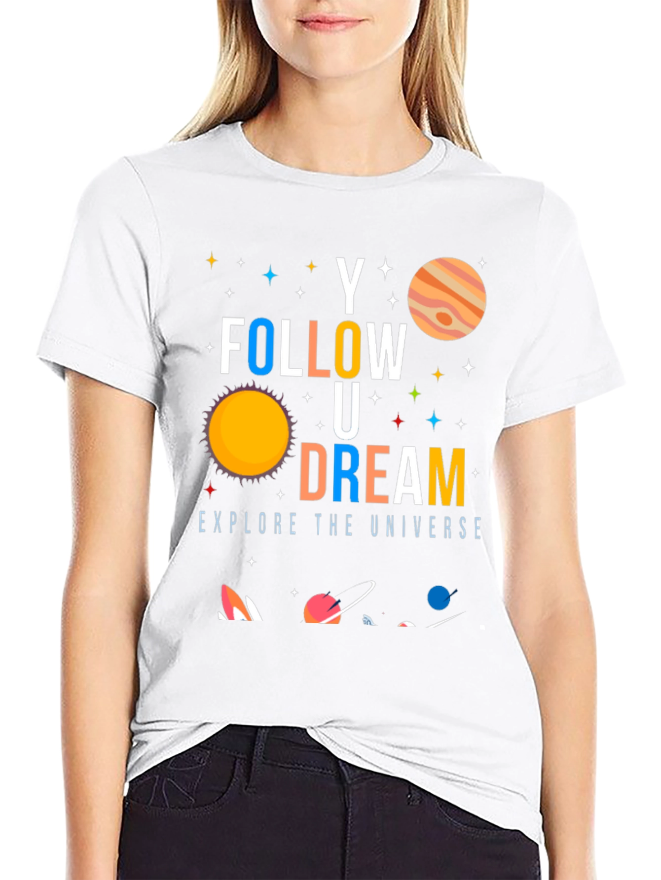 Follow Your Dream Universe Graphic T-Shirt