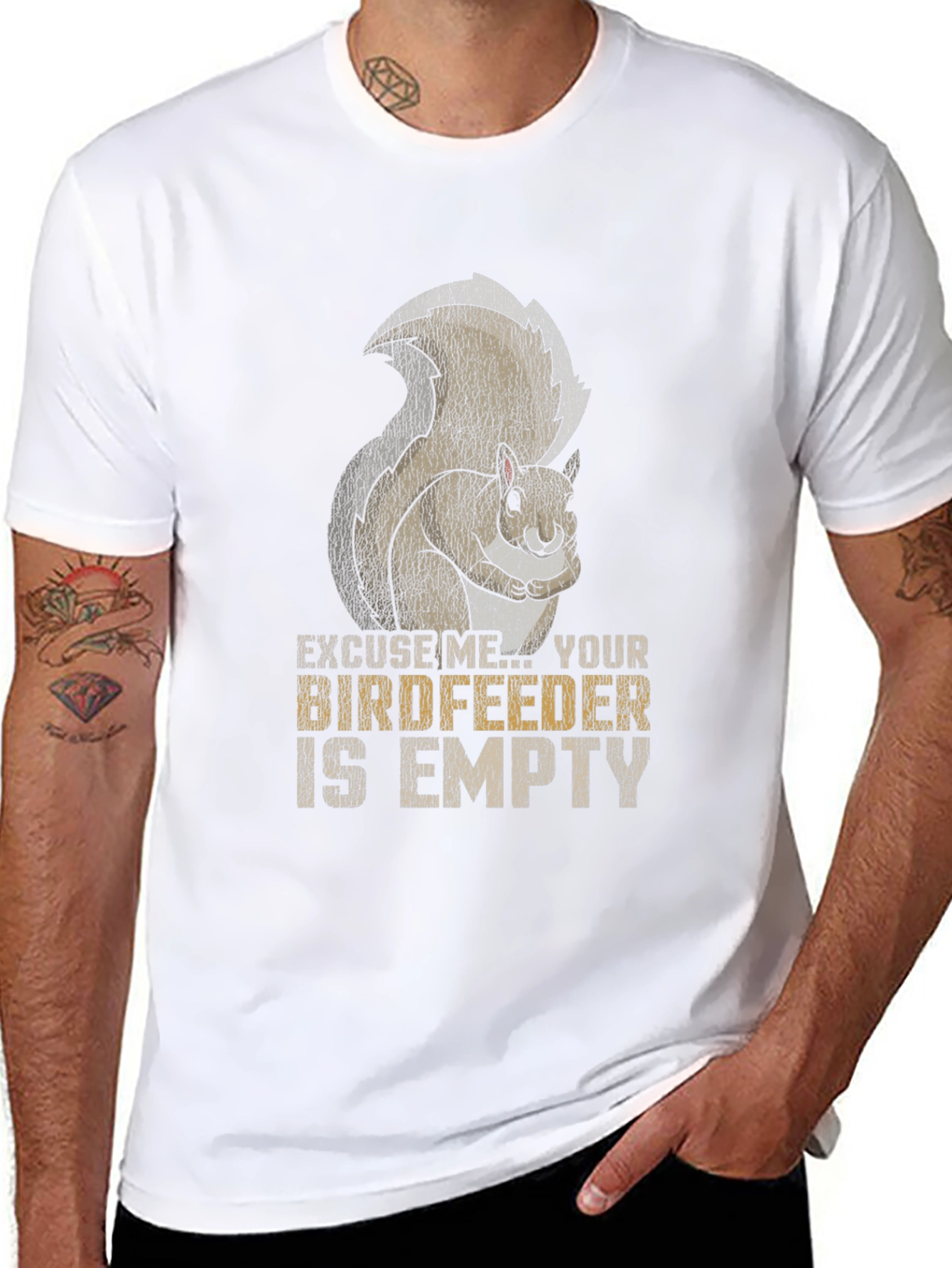 Funny Squirrel Birdfeeder T-Shirt