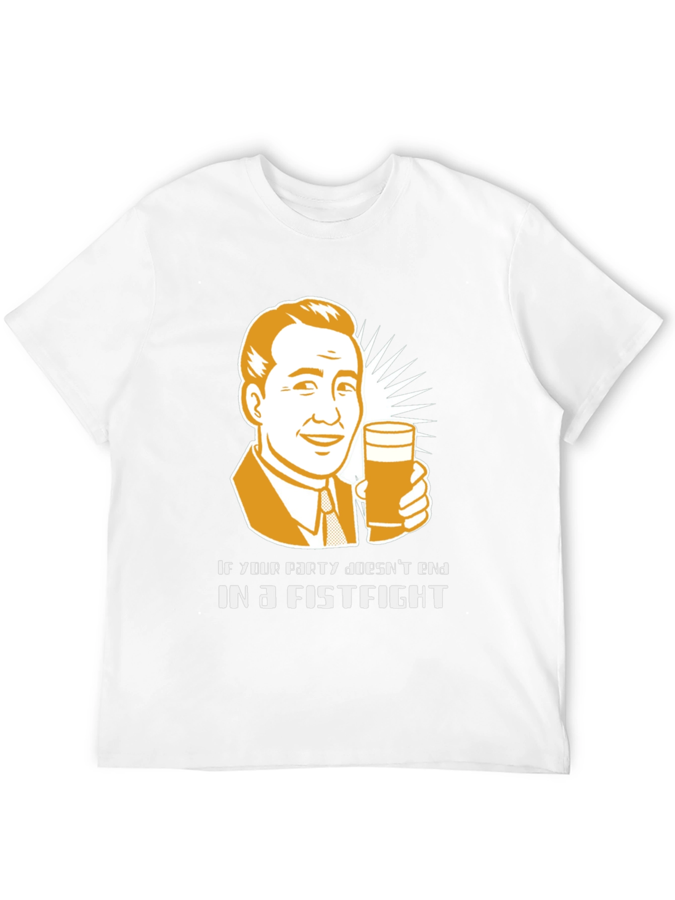 Party Fistfight Graphic Tee - Black Cotton T-Shirt