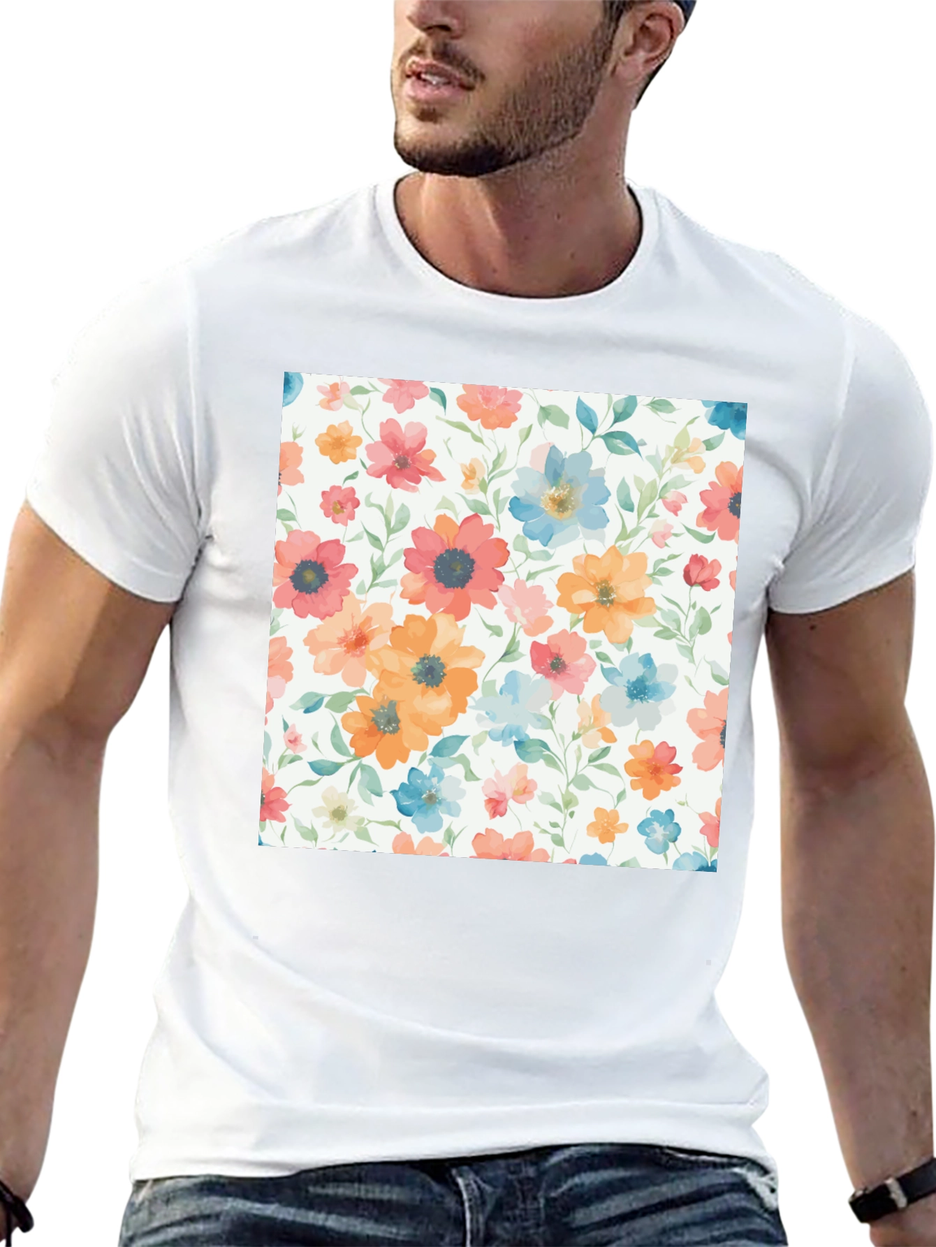 Floral Print Tee - Stylish & Comfortable