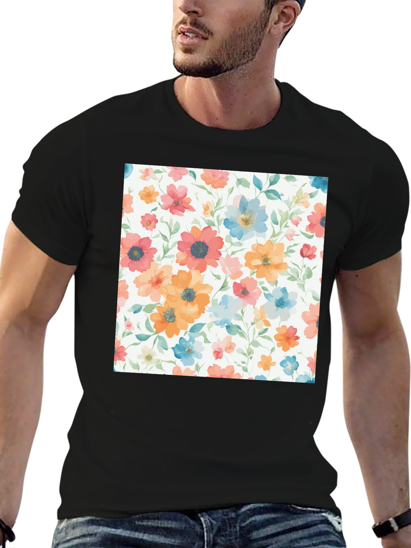 Floral Print Tee - Stylish & Comfortable