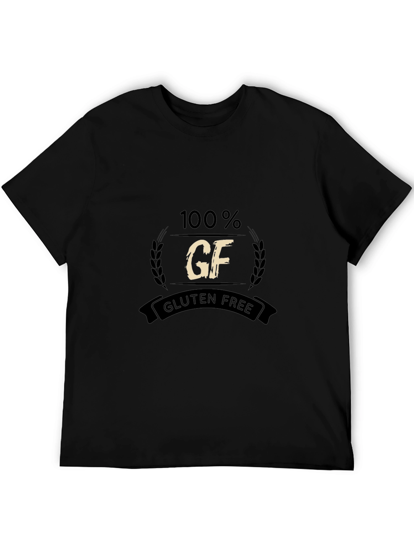 100% Gluten Free Black T-Shirt