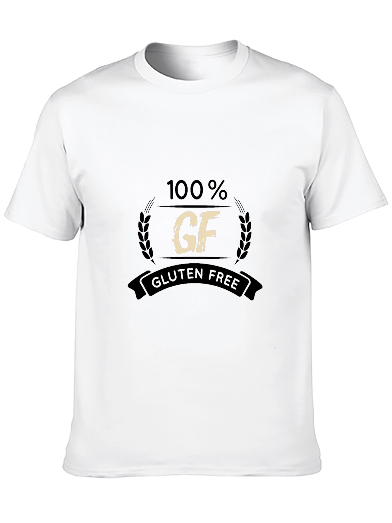 100% Gluten Free Black T-Shirt