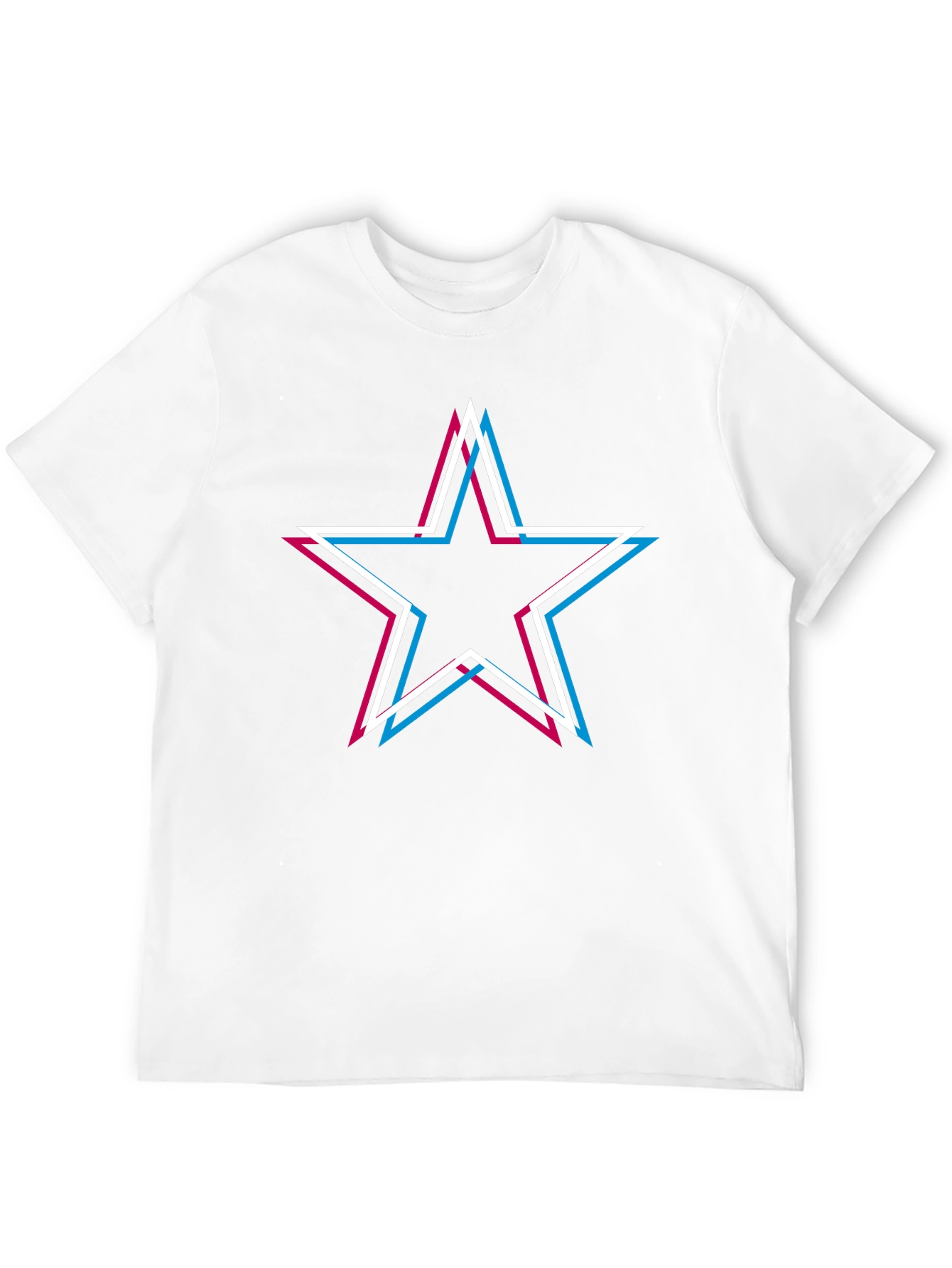 Retro Star Graphic Tee - Black Cotton Blend