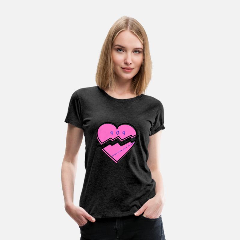 404 Broken Heart Unisex Cotton Tee, Trendy Graphic