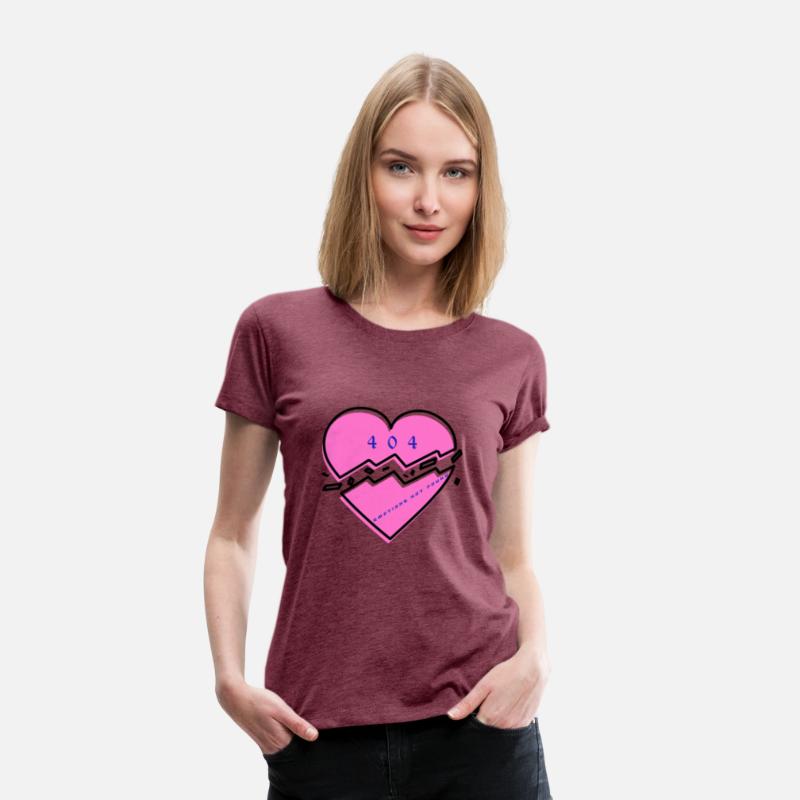 404 Broken Heart Unisex Cotton Tee, Trendy Graphic