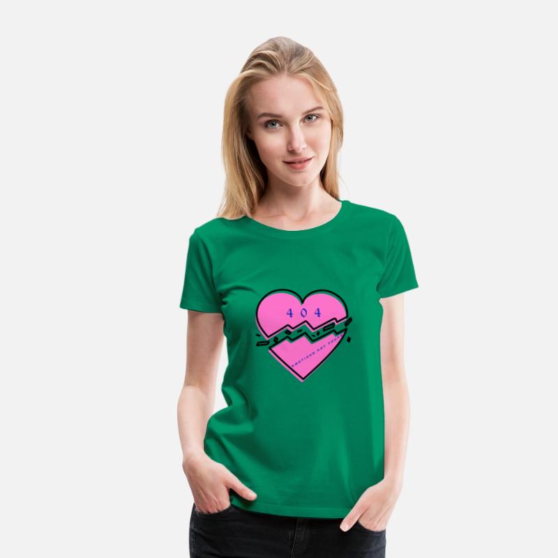 404 Broken Heart Unisex Cotton Tee, Trendy Graphic