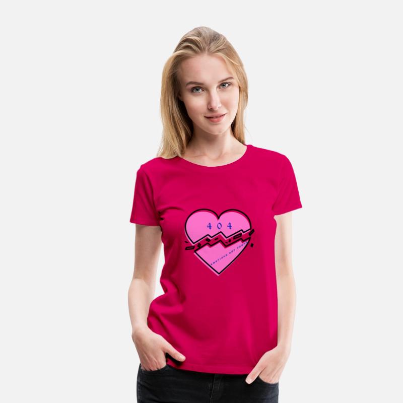 404 Broken Heart Unisex Cotton Tee, Trendy Graphic
