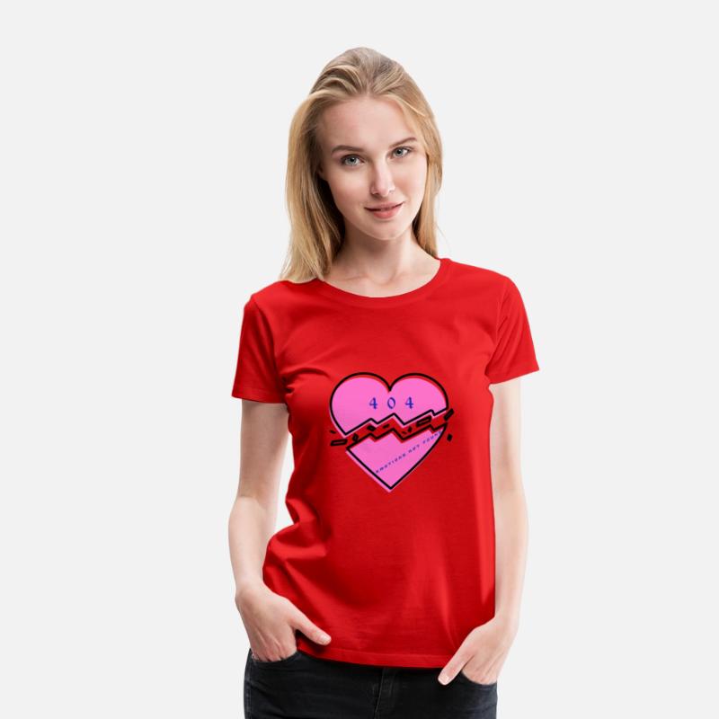404 Broken Heart Unisex Cotton Tee, Trendy Graphic