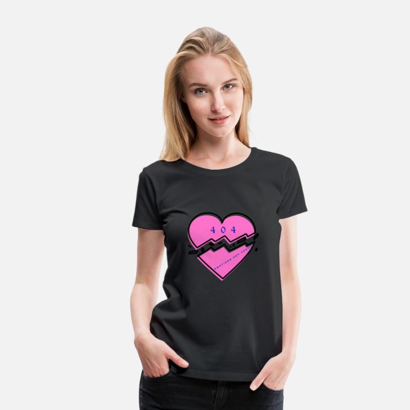 404 Broken Heart Unisex Cotton Tee, Trendy Graphic