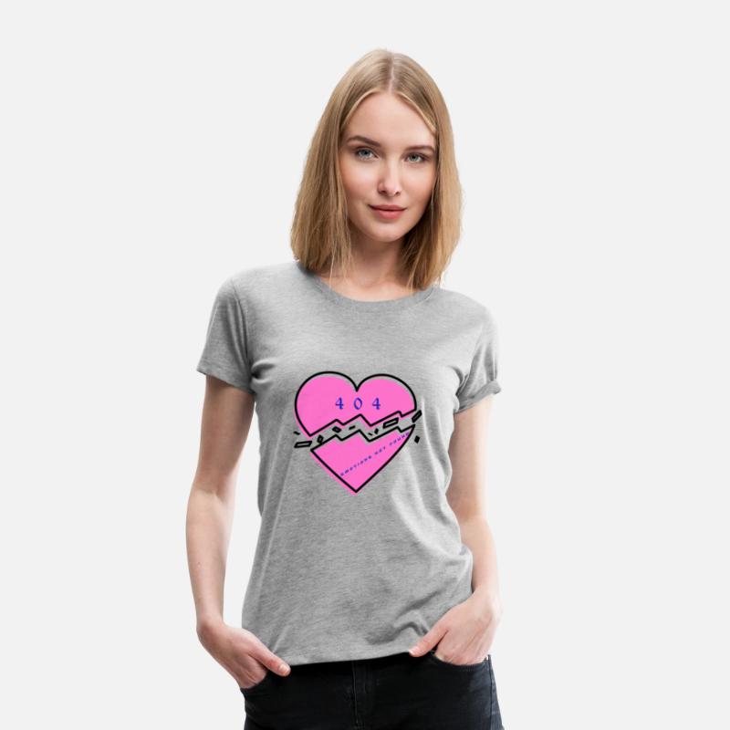 404 Broken Heart Unisex Cotton Tee, Trendy Graphic