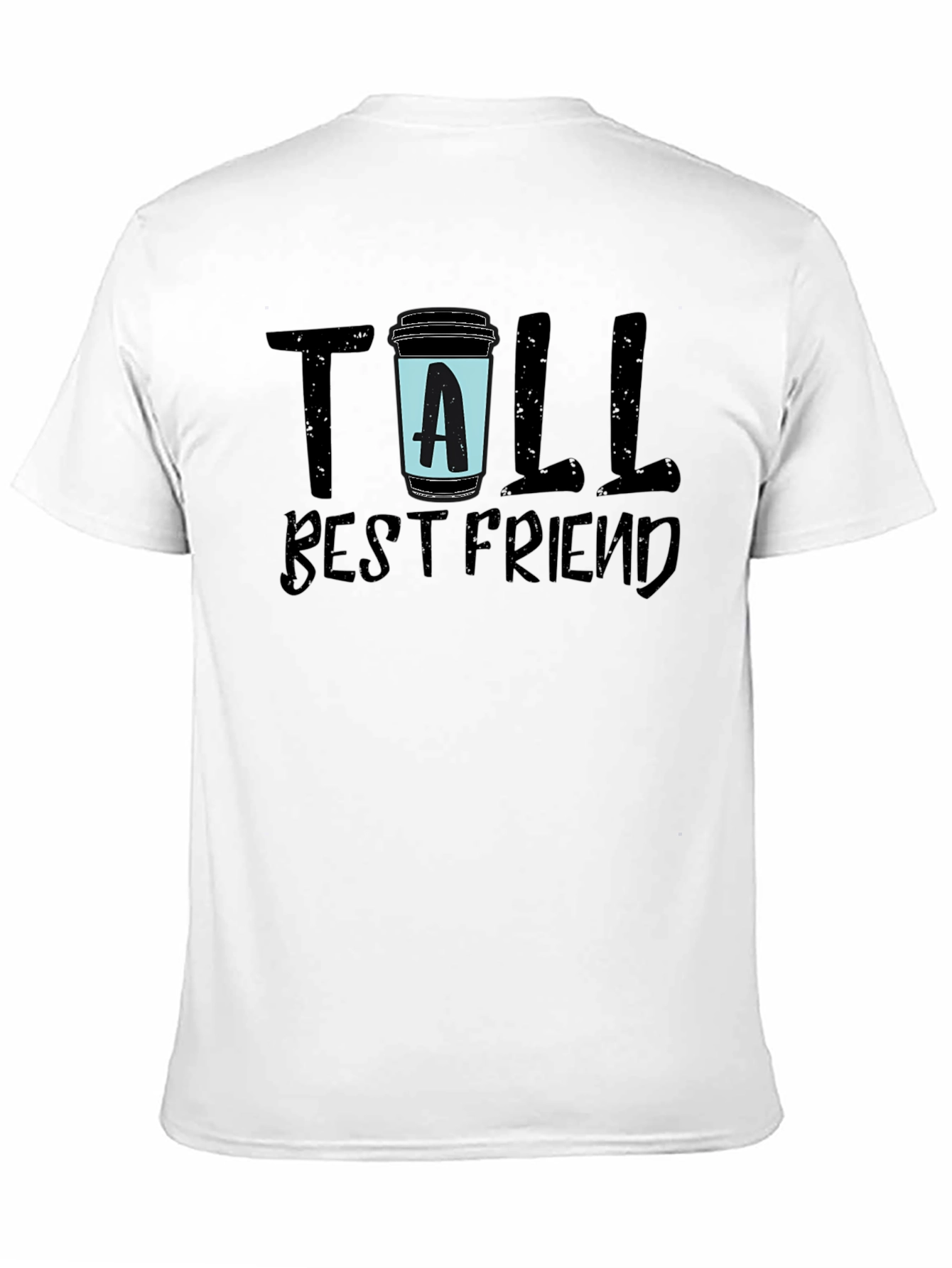 Tall Best Friend Black Graphic Tee