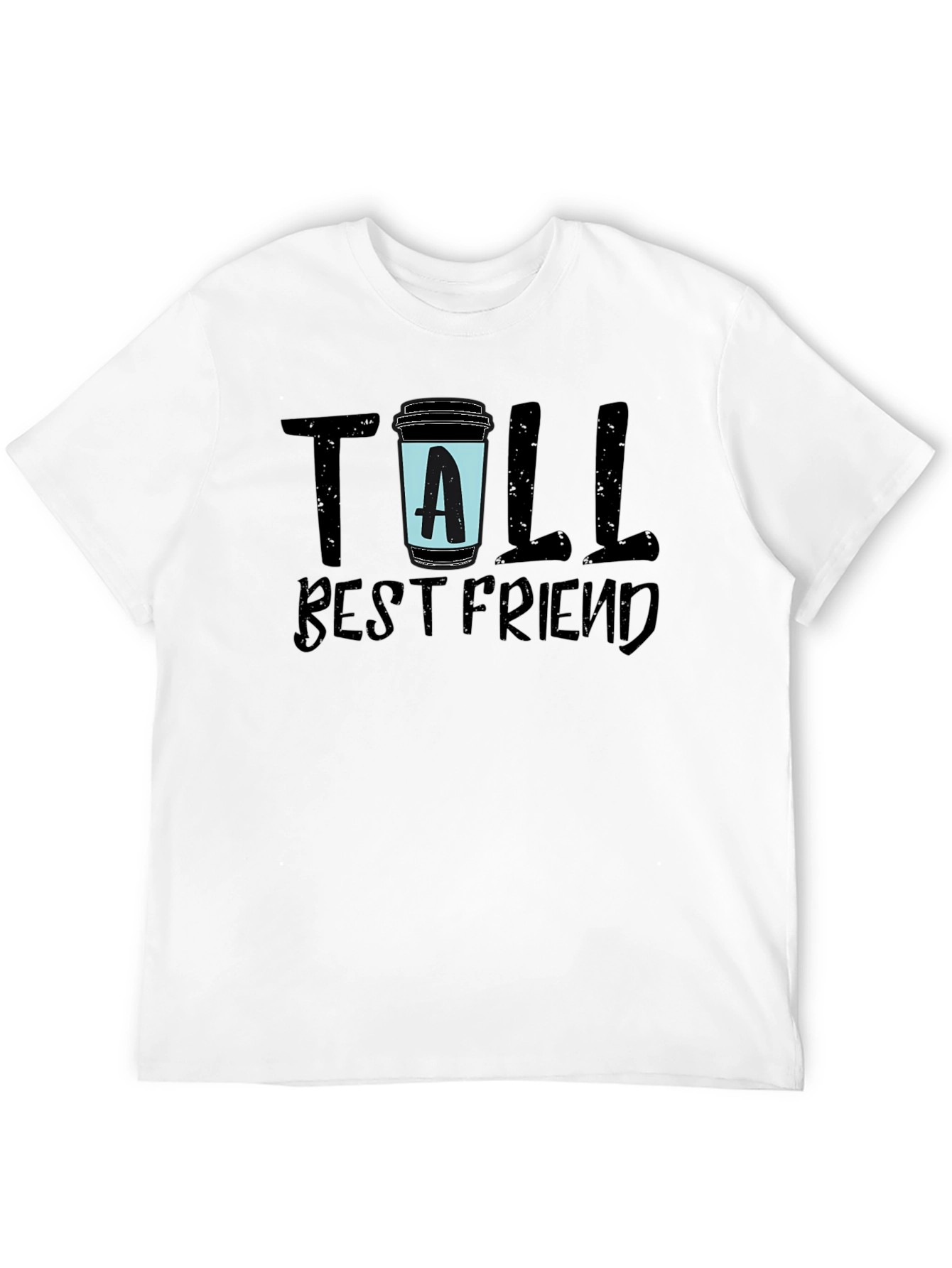 Tall Best Friend Black Graphic Tee