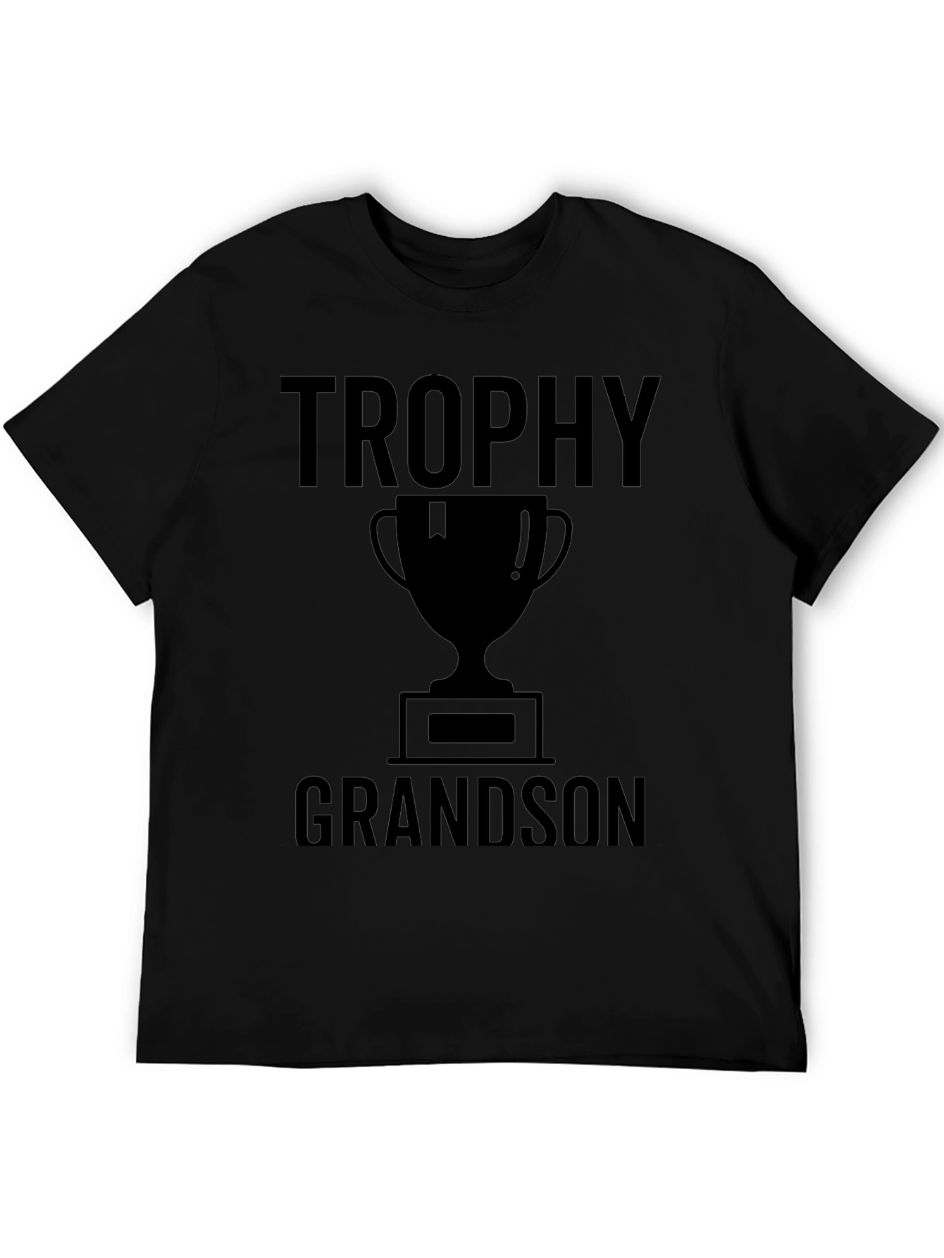 Trophy Grandson Black Graphic Tee