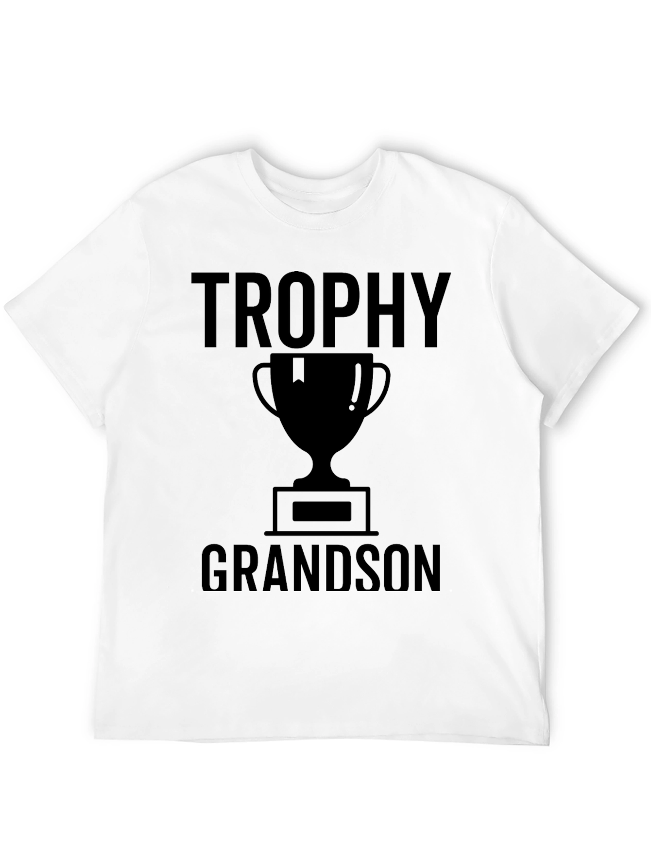 Trophy Grandson Black Graphic Tee