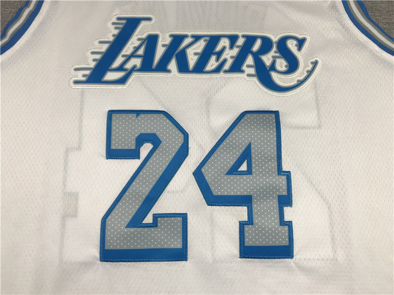 Men's Los Angeles Lakers Kobe Bryant White 2020/21 Swingman Jerseys City Edition
