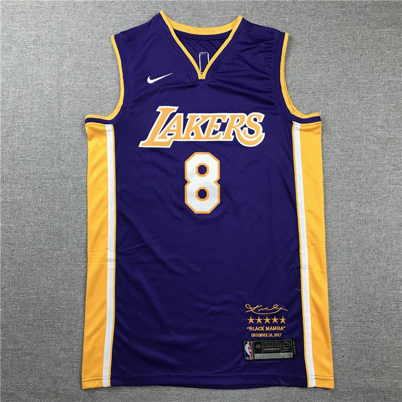 Men's Los Angeles Lakers Kobe Bryant Purple #8 Swingman Player Jerseys