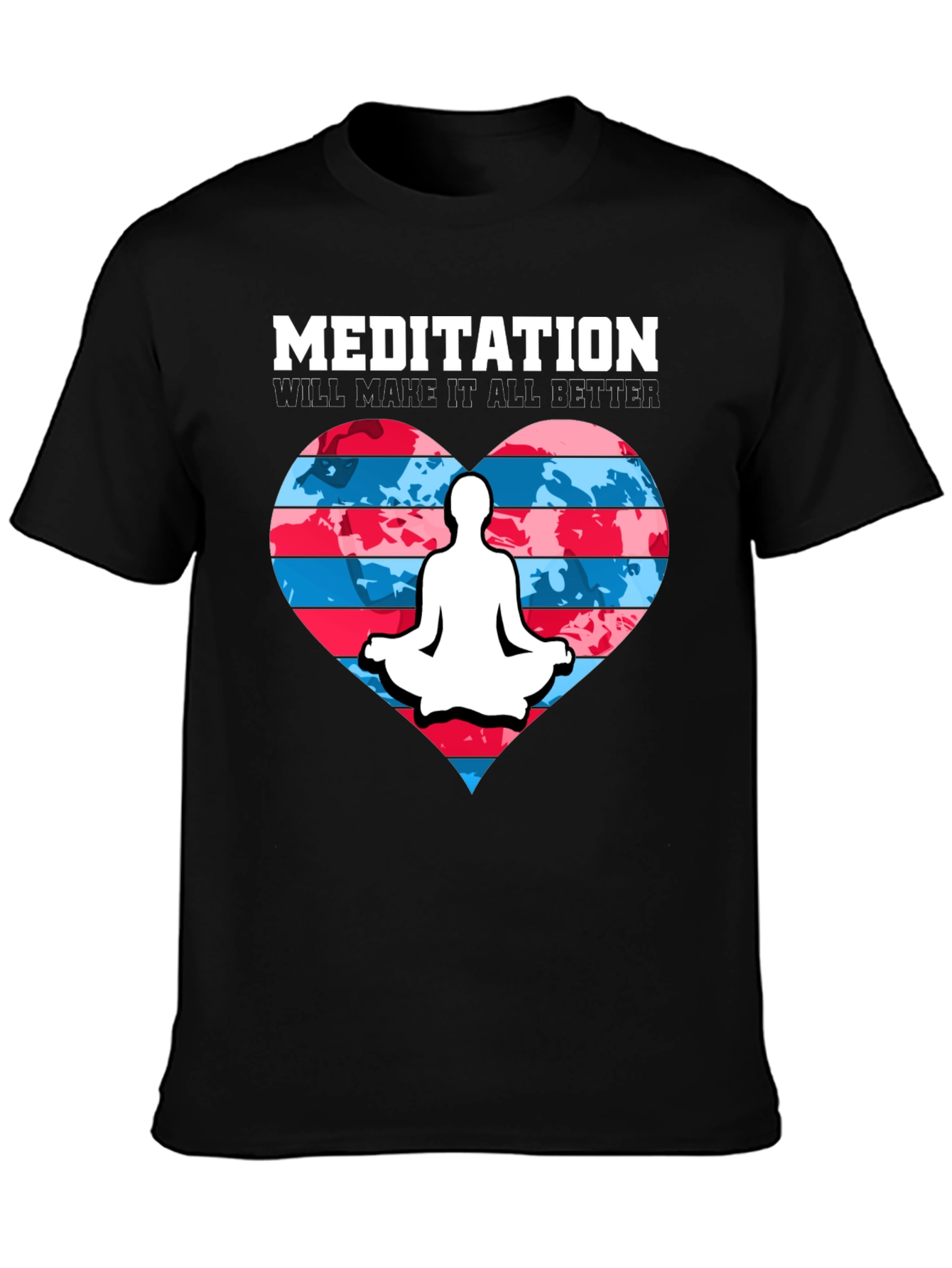 Meditation Heart Graphic T-Shirt