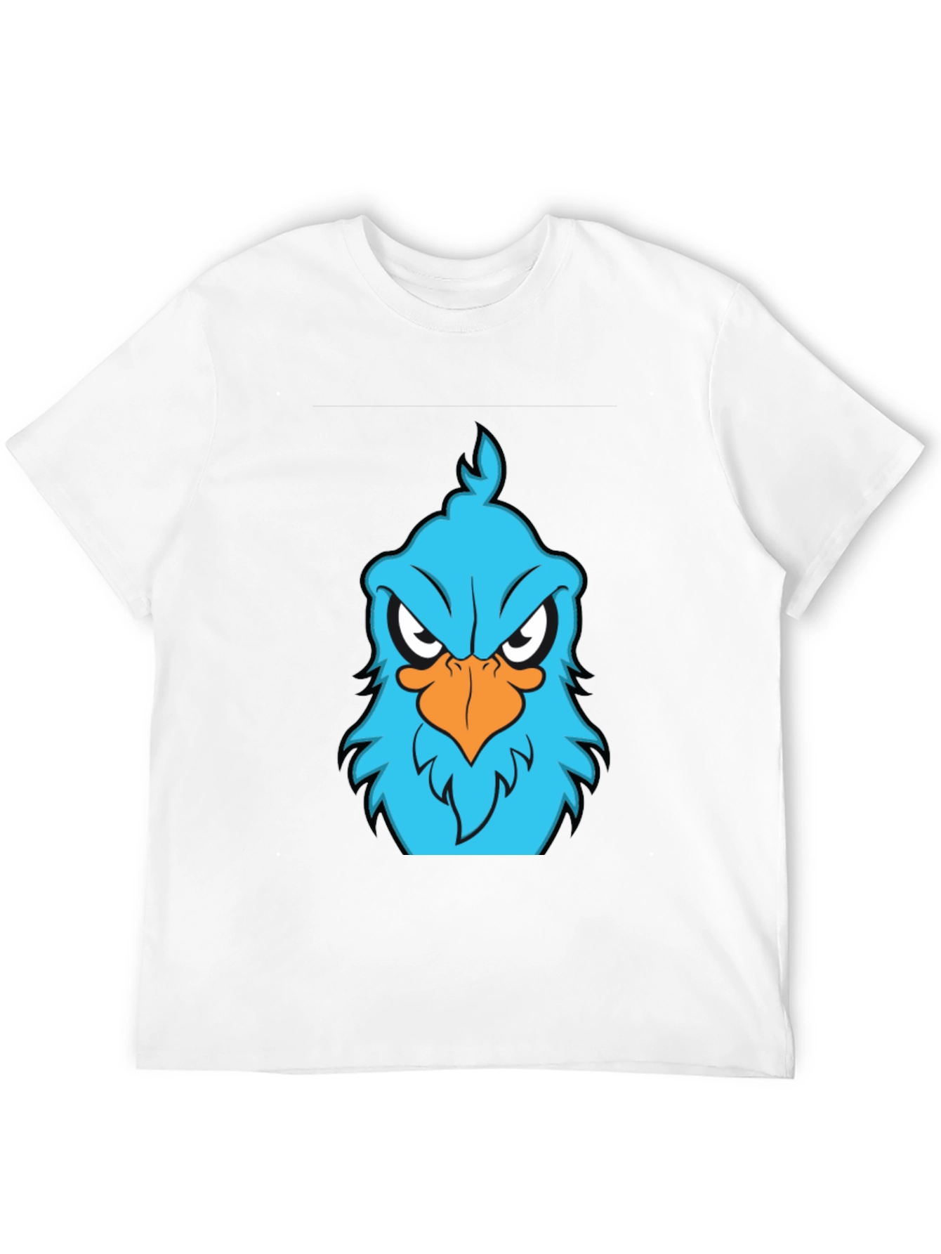 Angry Blue Bird Graphic T-Shirt