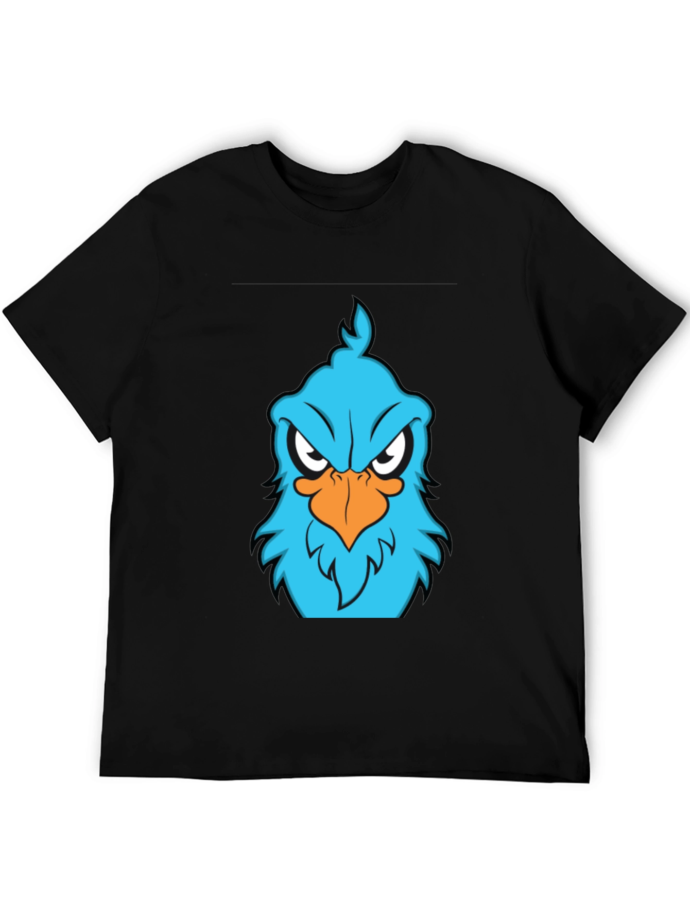 Angry Blue Bird Graphic T-Shirt