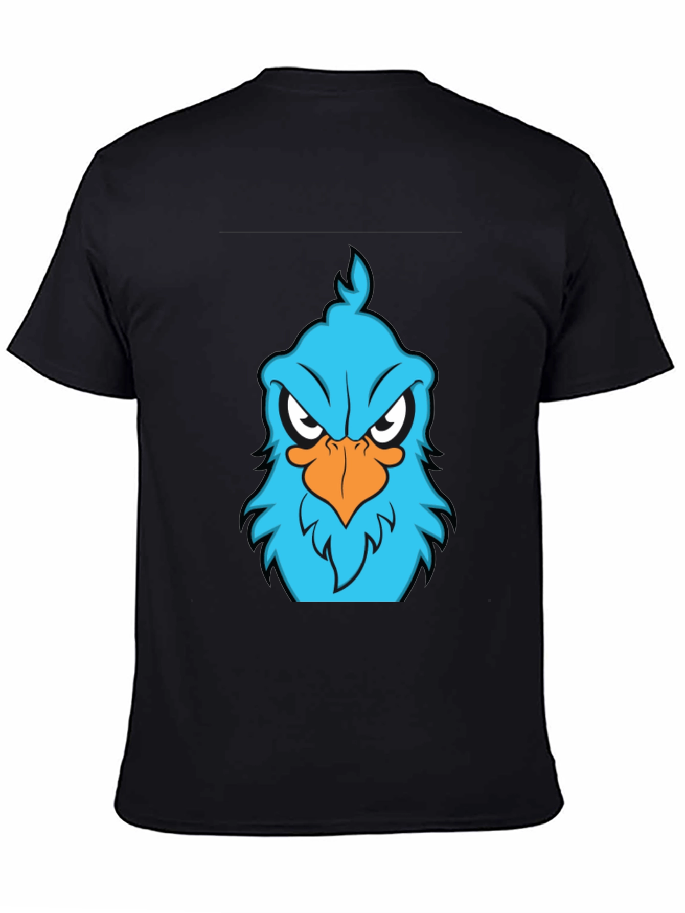 Angry Blue Bird Graphic T-Shirt