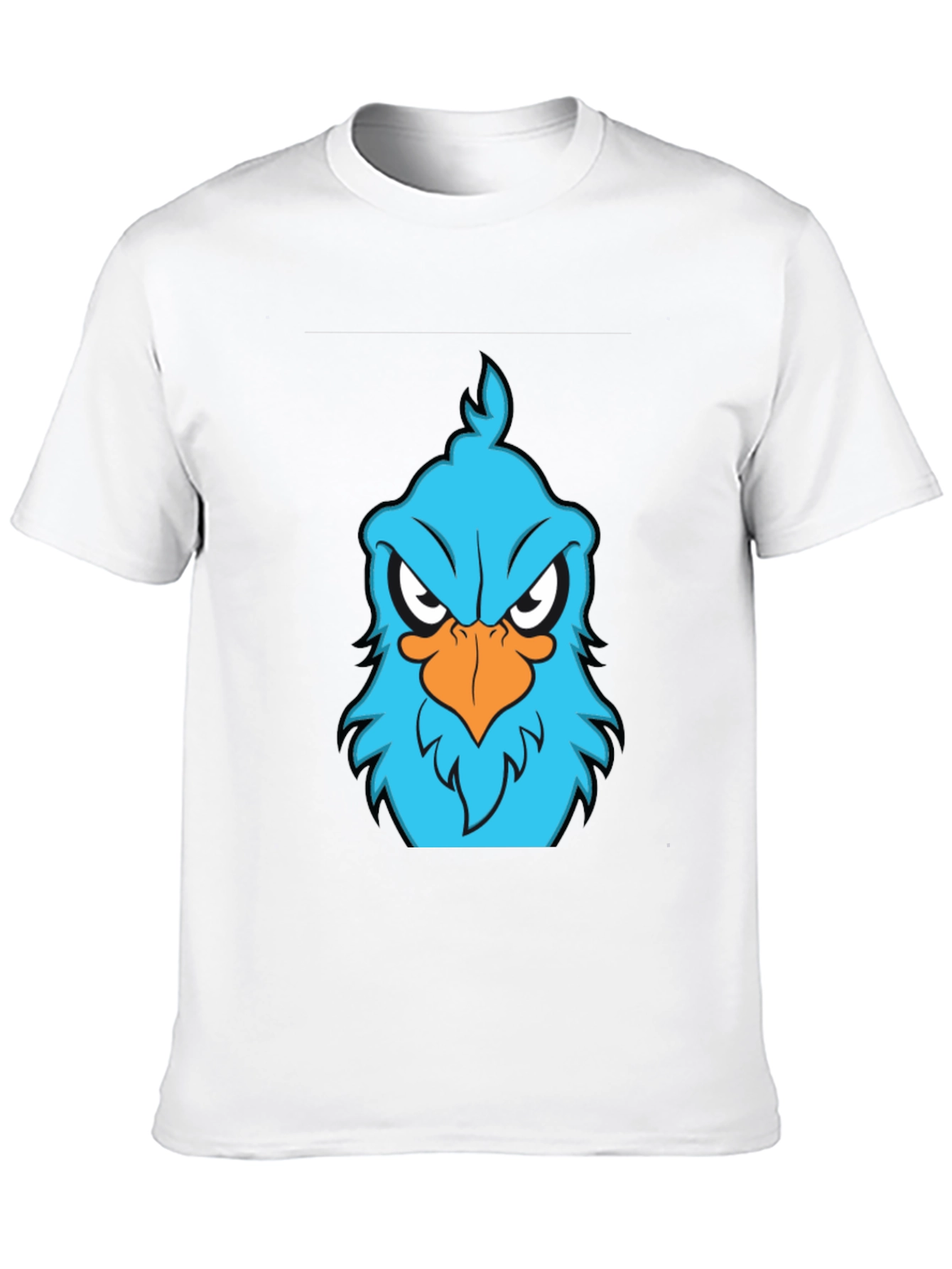 Angry Blue Bird Graphic T-Shirt